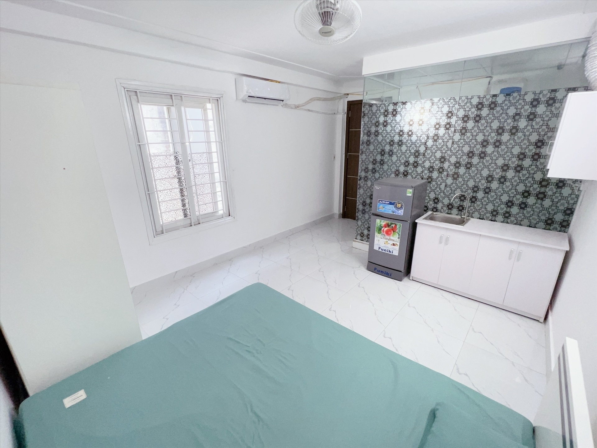 Phòng trọ Studio 25m2 tại Happyhomes Chùa Láng - Đống Đa - Phòng ngủ
