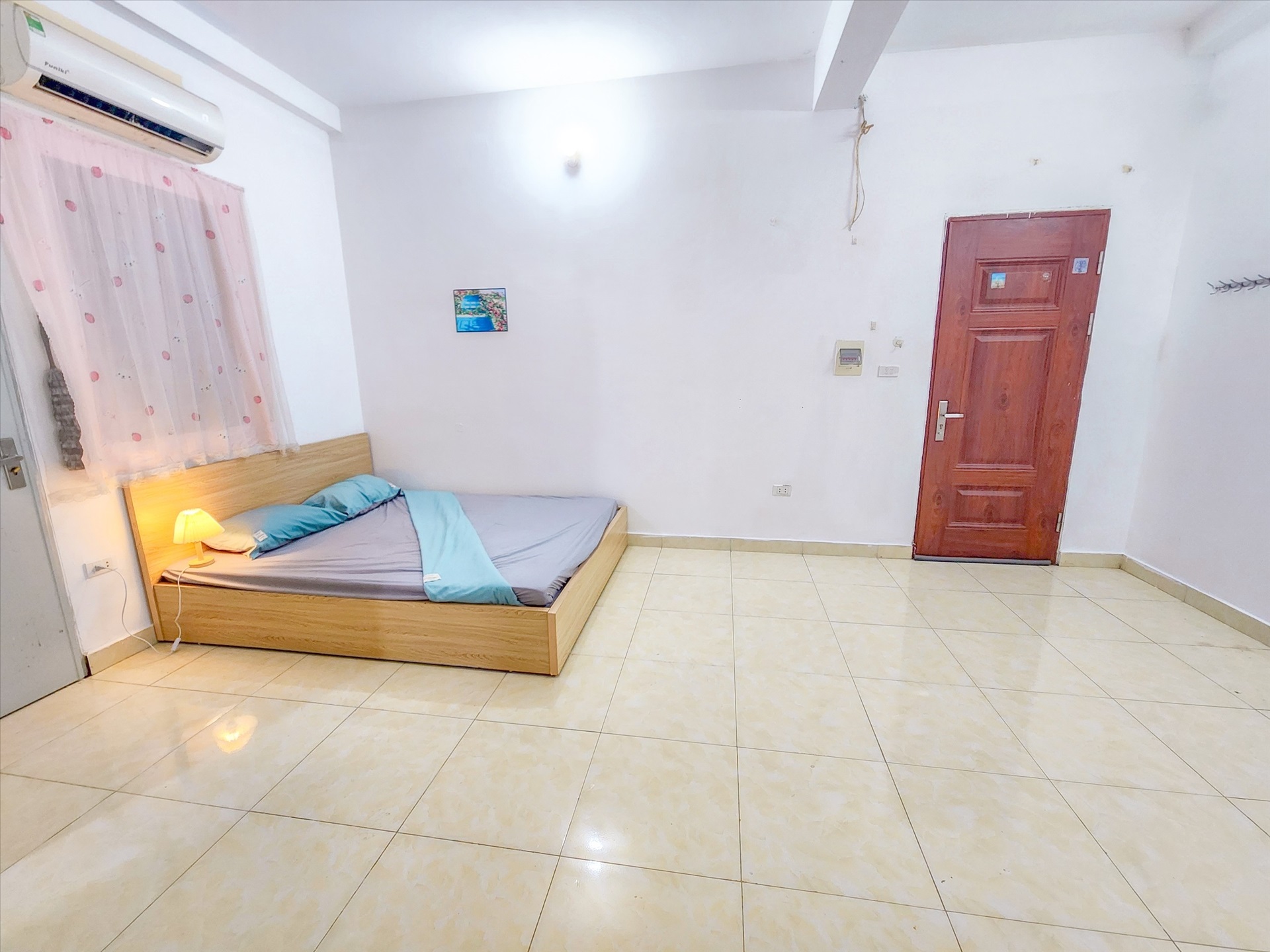 Phòng trọ Studio 25m2 tại Happyhomes 4 Lạc Long Quân - Tây Hồ - Phòng ngủ