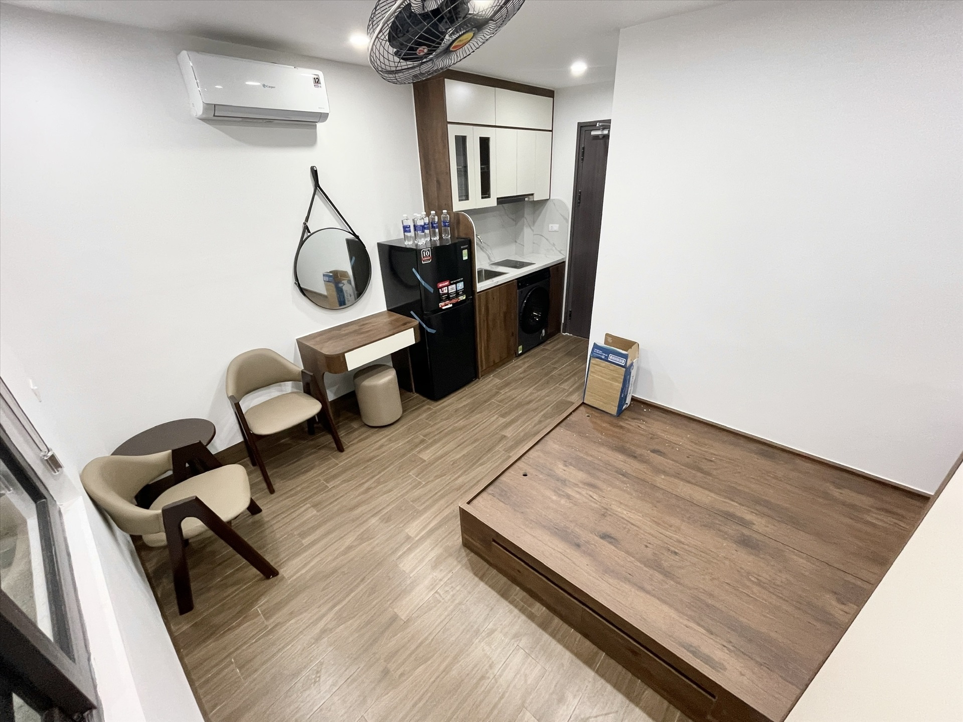 Phòng trọ Studio 20m2 tại Airstay Lê Trọng Tấn - Thanh Xuân - Phòng ngủ