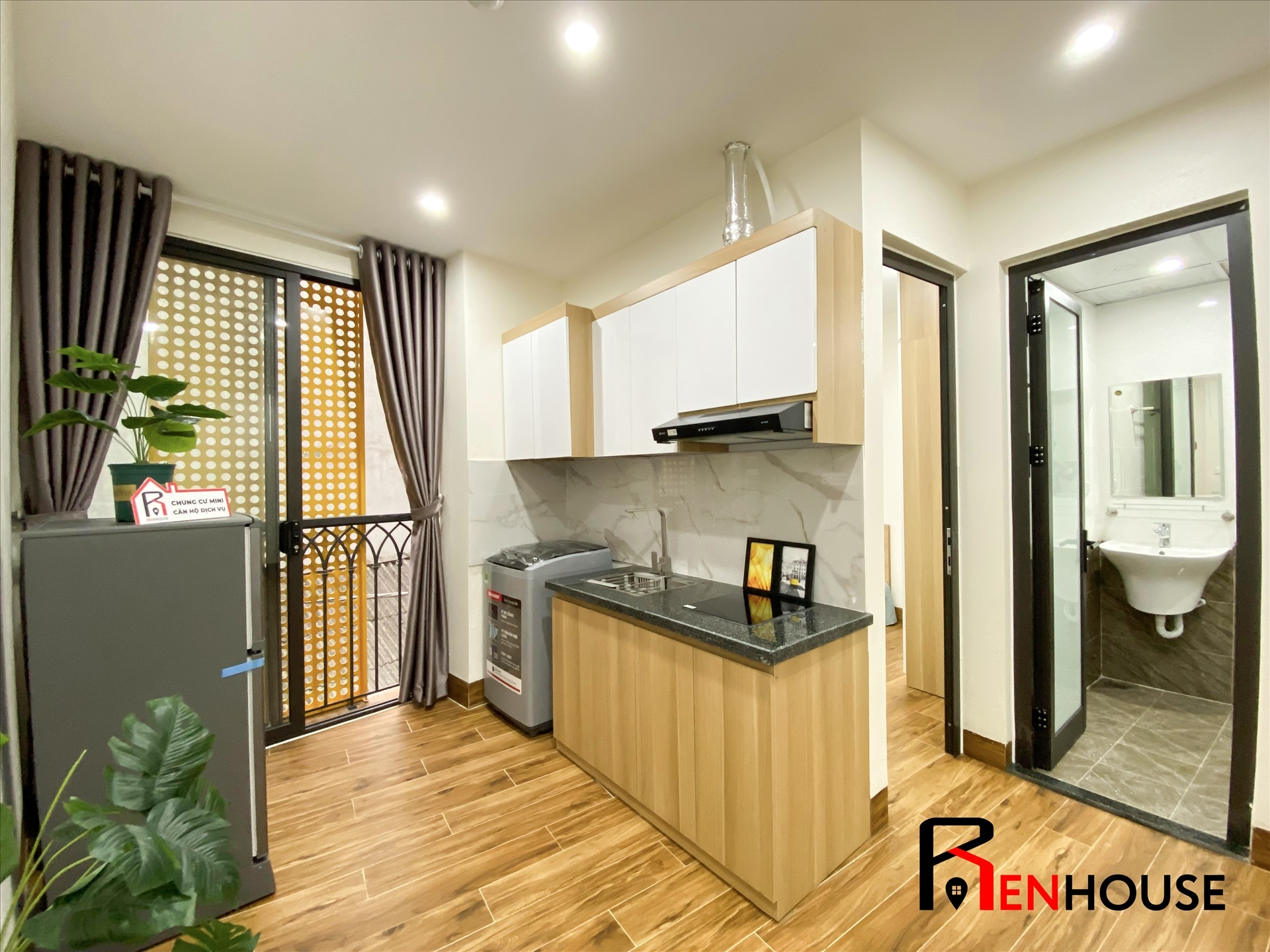 Phòng trọ 1 Phòng ngủ 35m2 tại RenHouse 4 Trần Thái Tông - Cầu Giấy - Phòng bếp