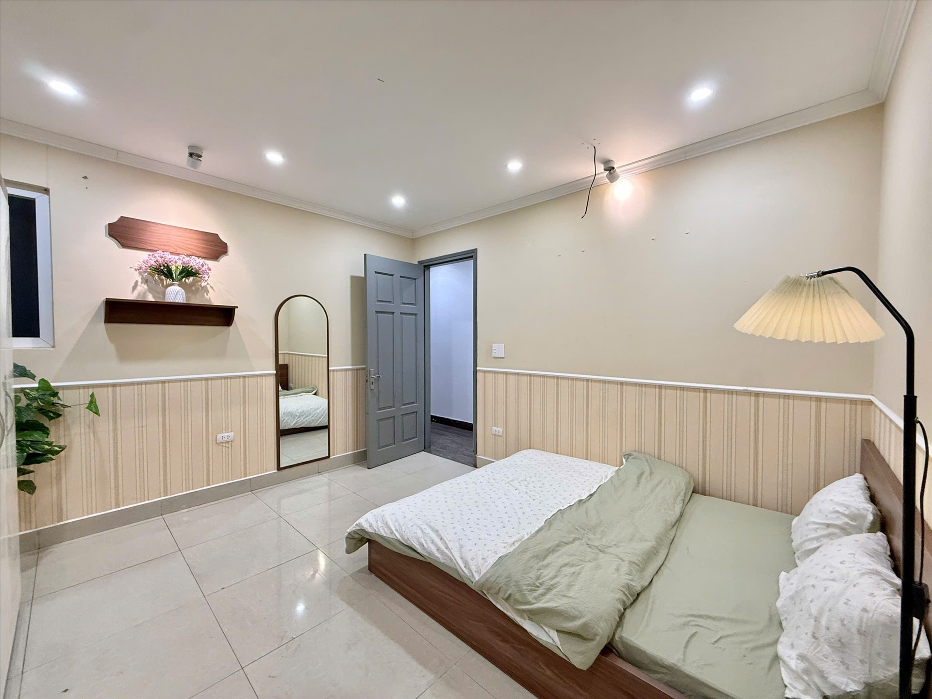 Phòng trọ Studio 25m2 tại Timehouse Đỗ Quang - Cầu Giấy - Phòng ngủ