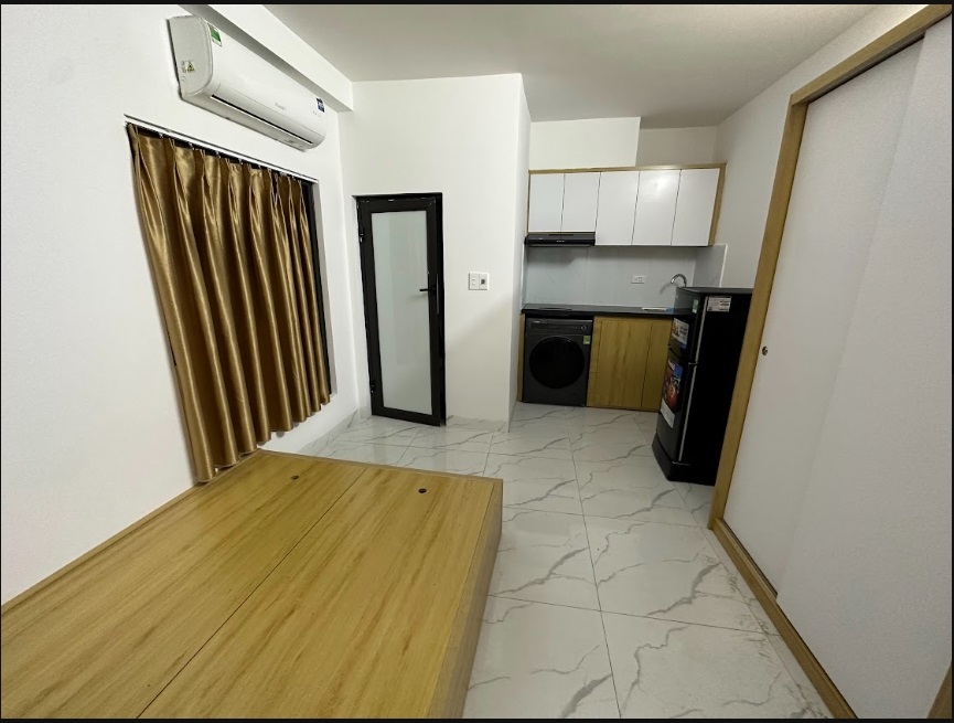 Phòng trọ Studio 25m2 tại CT Housing Phú Mỹ - Nam Từ Liêm - Phòng ngủ
