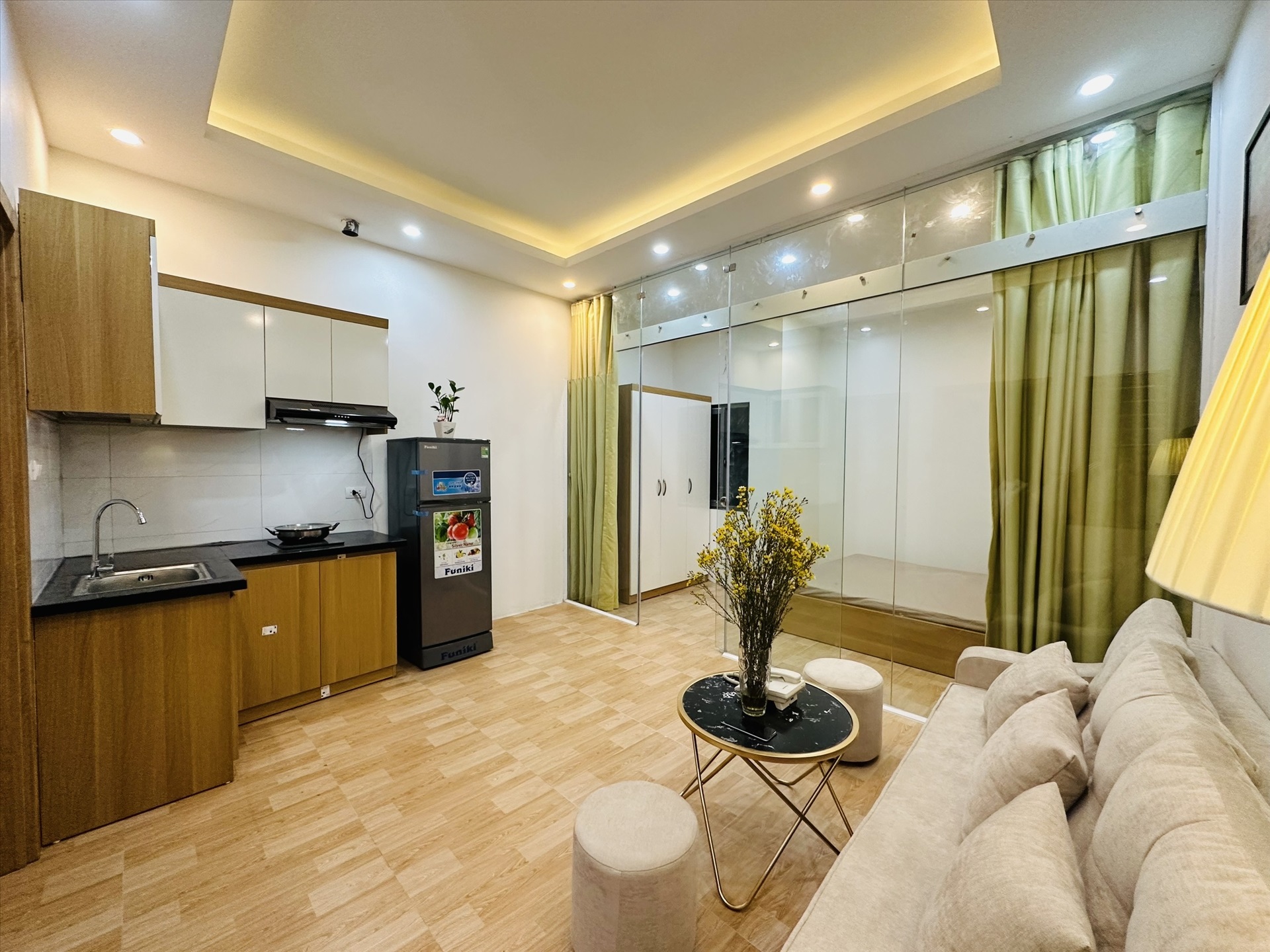 Phòng trọ 1 Phòng ngủ 40m2 tại GD Home Đê La Thành - Đống Đa - Phòng bếp
