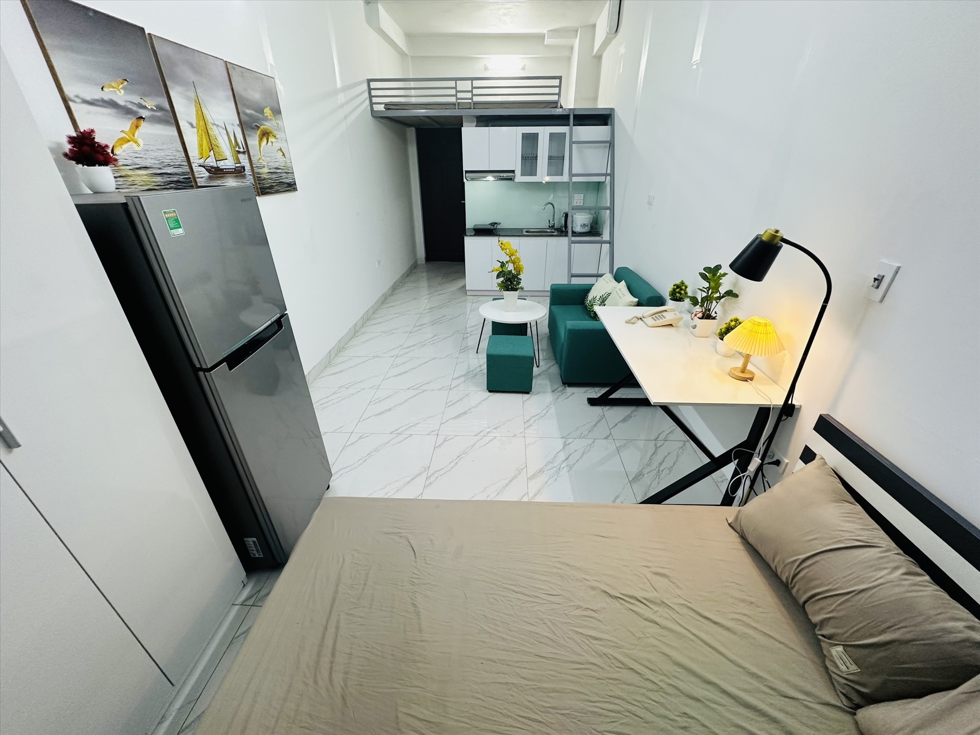 Phòng trọ Duplex 30m2 tại GD Home Nguyễn Phong Sắc - Cầu Giấy - Phòng khách