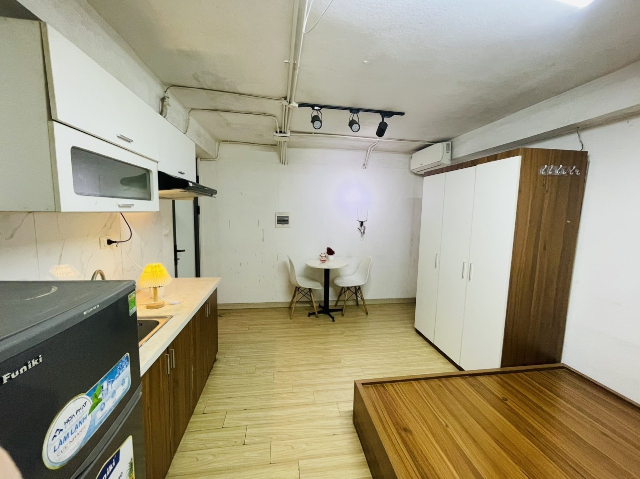Phòng trọ Studio 25m2 tại GD Home Lạc Long Quân - Tây Hồ - Phòng bếp