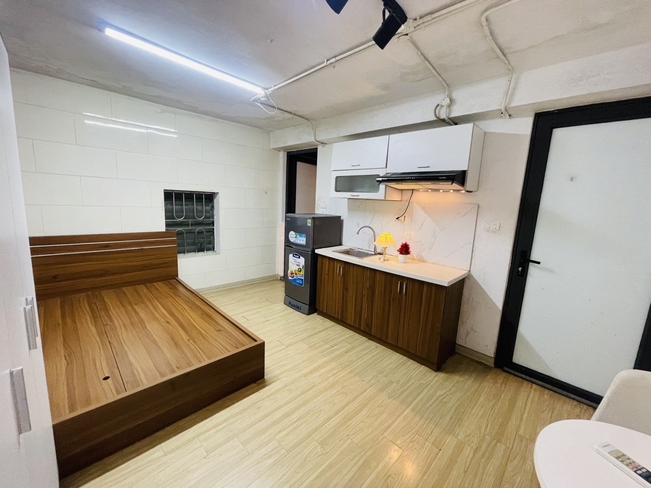 Phòng trọ Studio 25m2 tại GD Home Lạc Long Quân - Tây Hồ - Phòng ngủ