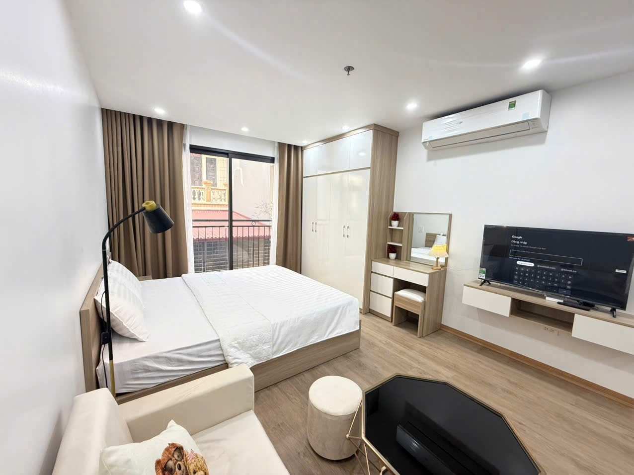 Phòng trọ Studio 32m2 tại GD Home Võng Thị - Tây Hồ - Phòng ngủ
