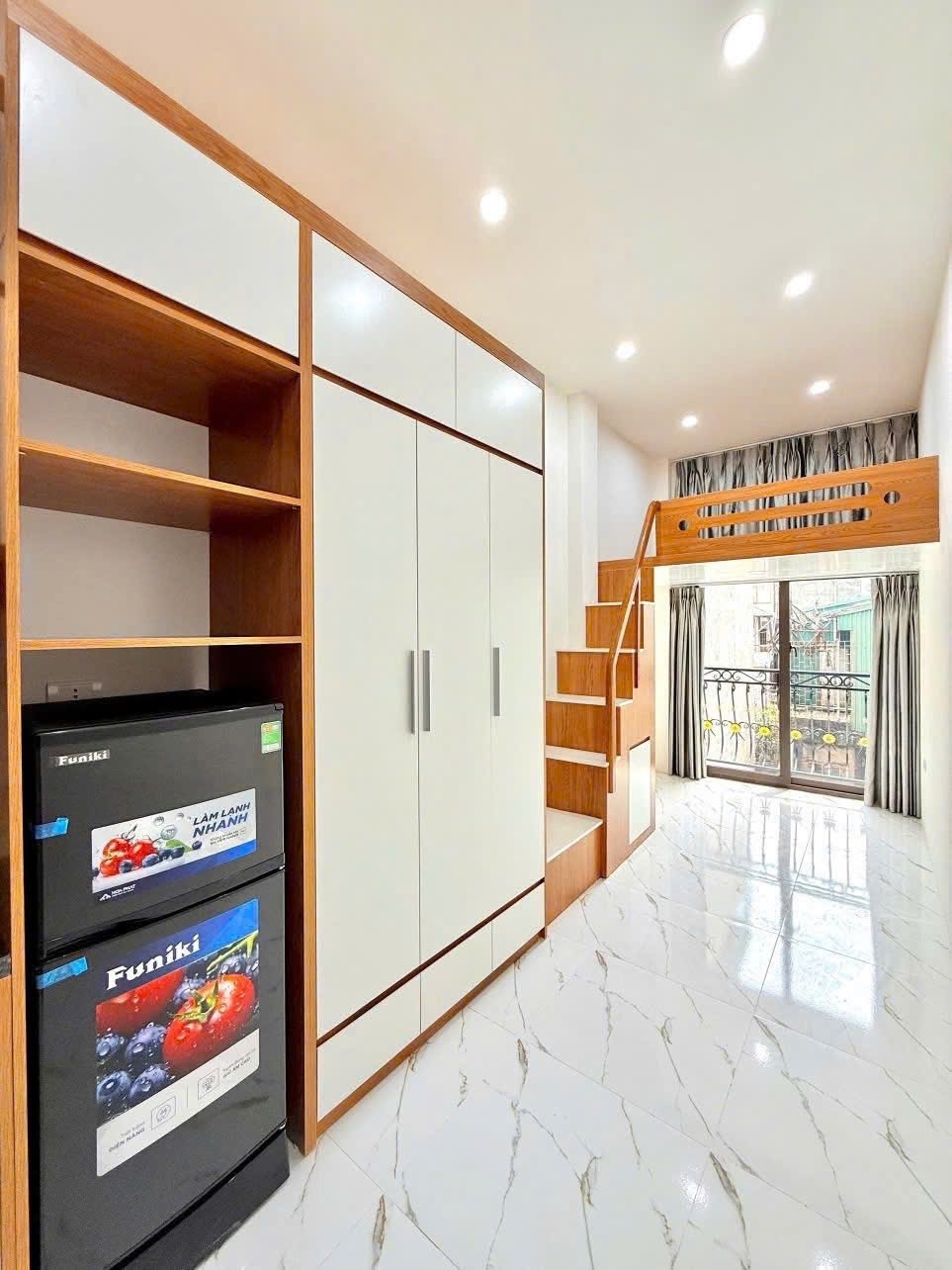 Phòng trọ Duplex 25m2 tại 4PS Housing Giáp Bát - Hoàng Mai - Phòng ngủ