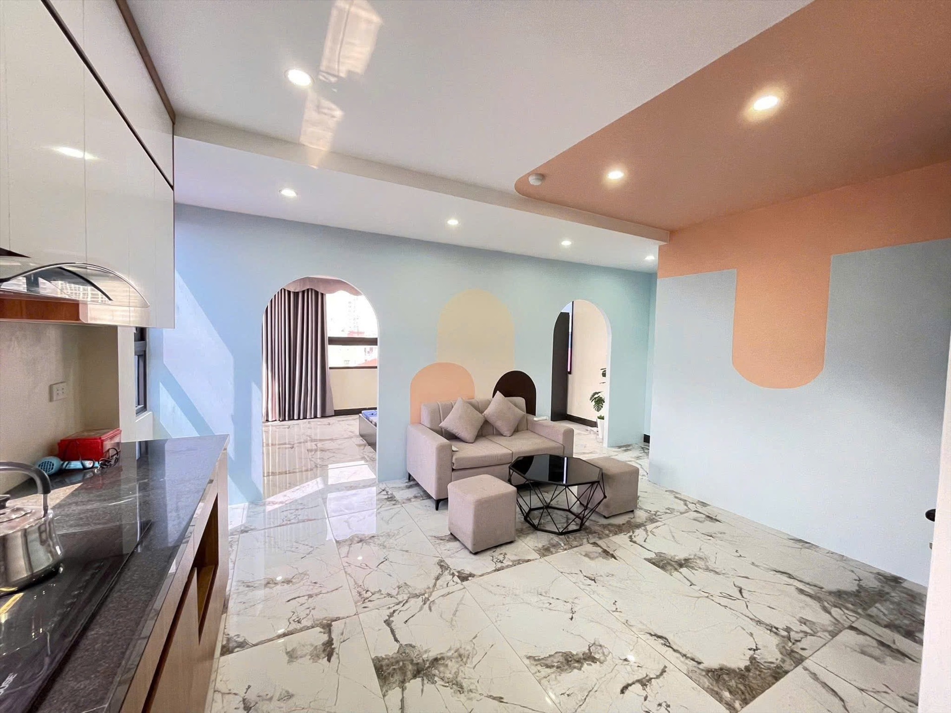 Phòng trọ 1 Phòng ngủ 45m2 tại 4PS Housing Tân Ấp - Ba Đình - Phòng khách