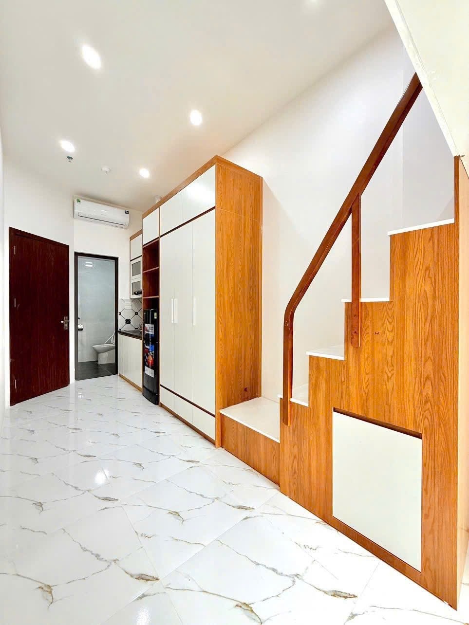Phòng trọ Duplex 25m2 tại 4PS Housing Giáp Bát - Hoàng Mai - Phòng ngủ