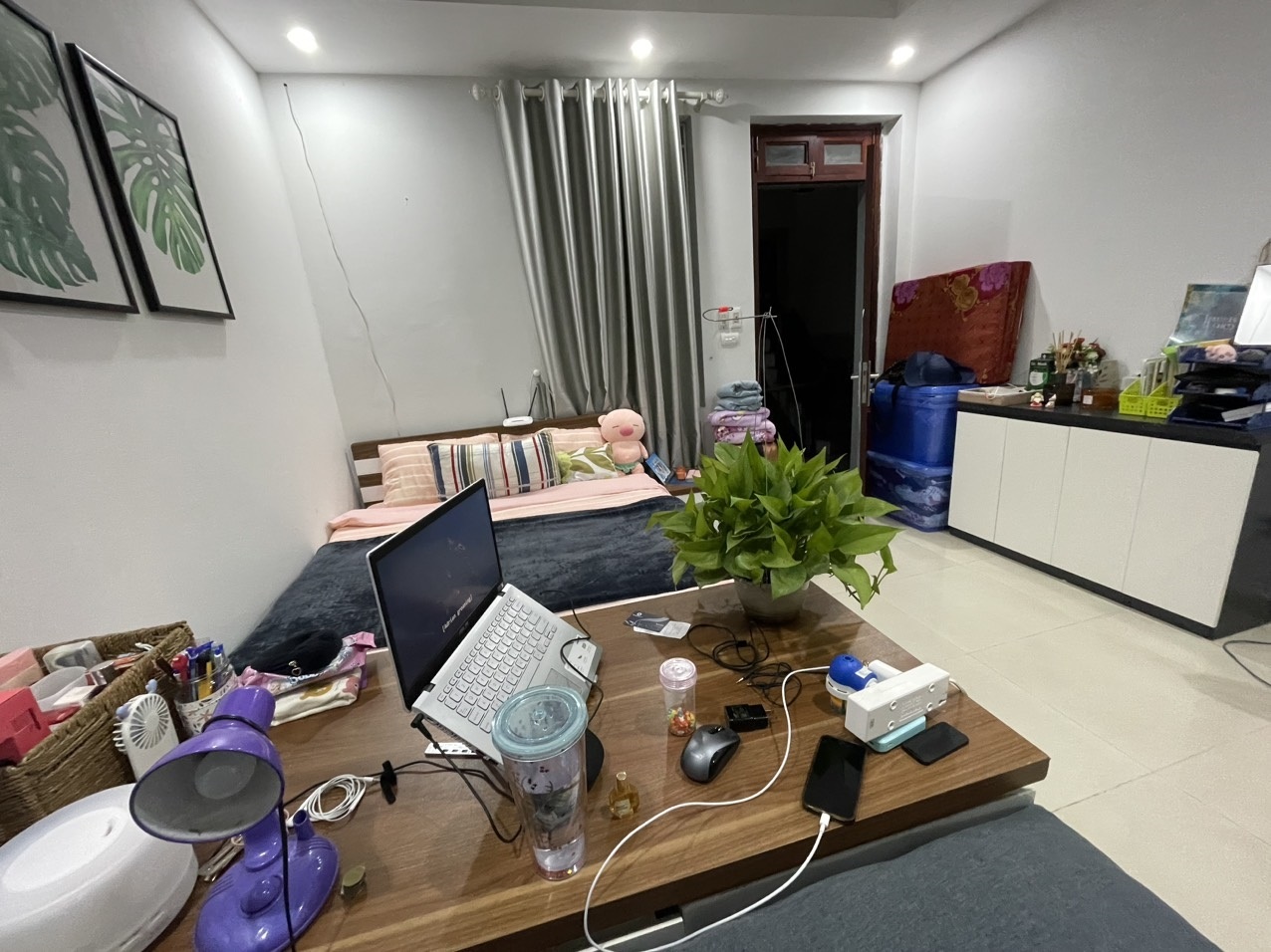 Phòng trọ Studio 25m2 tại Sunny Apartment Xuân Thủy - Cầu Giấy - Phòng ngủ