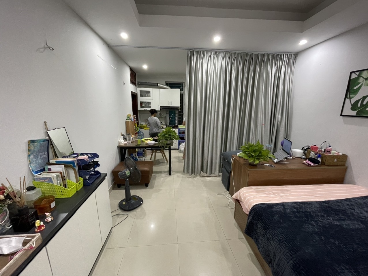 Phòng trọ Studio 25m2 tại Sunny Apartment Xuân Thủy - Cầu Giấy - Phòng ngủ