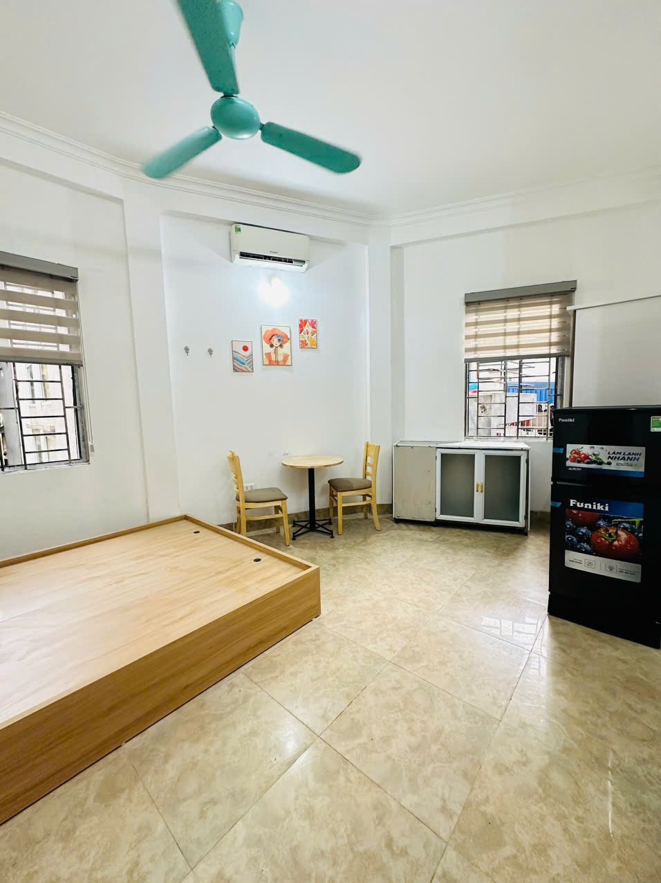 Phòng trọ Studio 25m2 tại TT House 1 Nguyễn Khánh Toàn - Cầu Giấy - Phòng ngủ