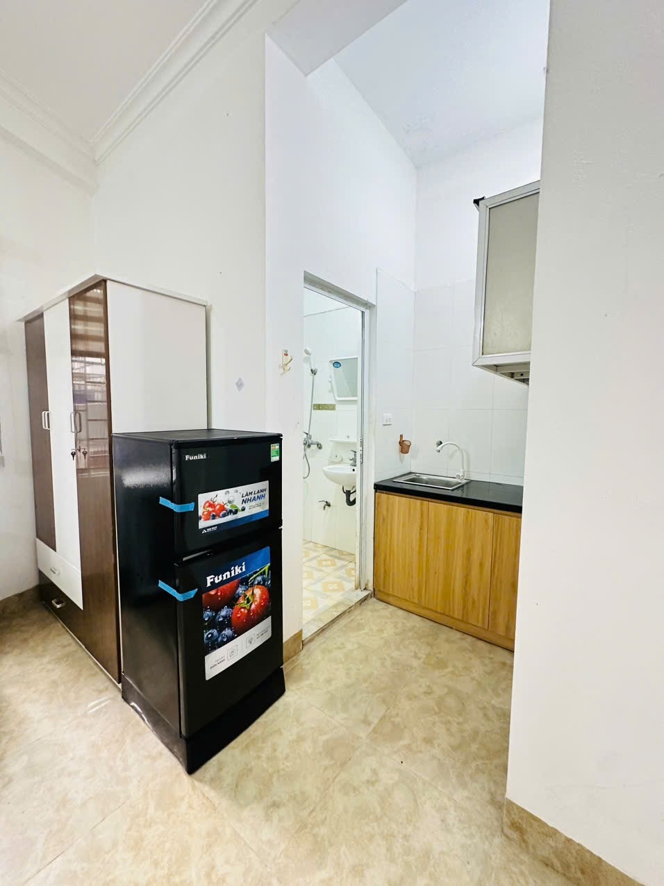 Phòng trọ Studio 25m2 tại TT House 1 Nguyễn Khánh Toàn - Cầu Giấy - Phòng bếp
