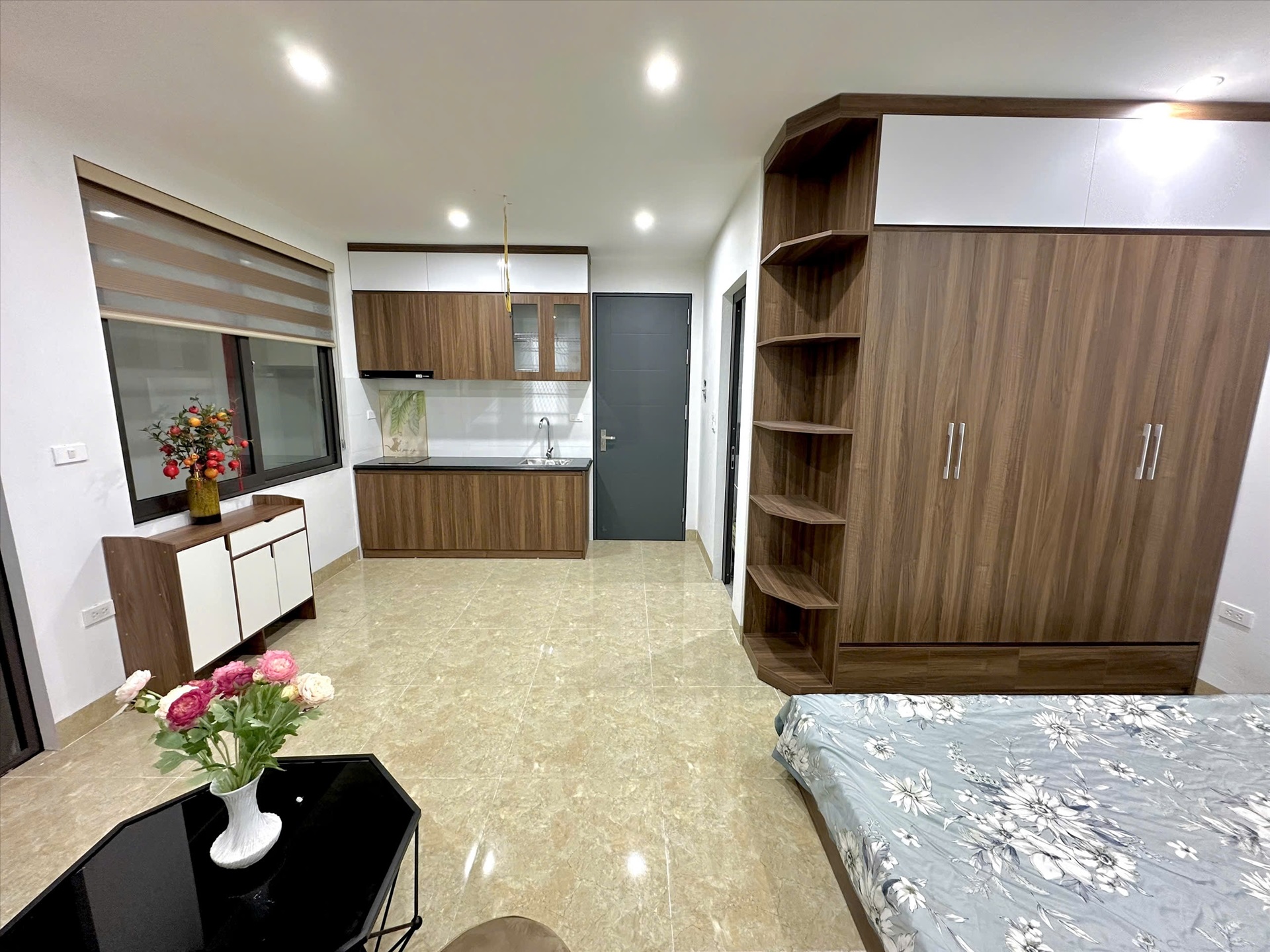 Phòng trọ Studio 35m2 tại TT House Nguyễn Khang - Cầu Giấy - Phòng ngủ