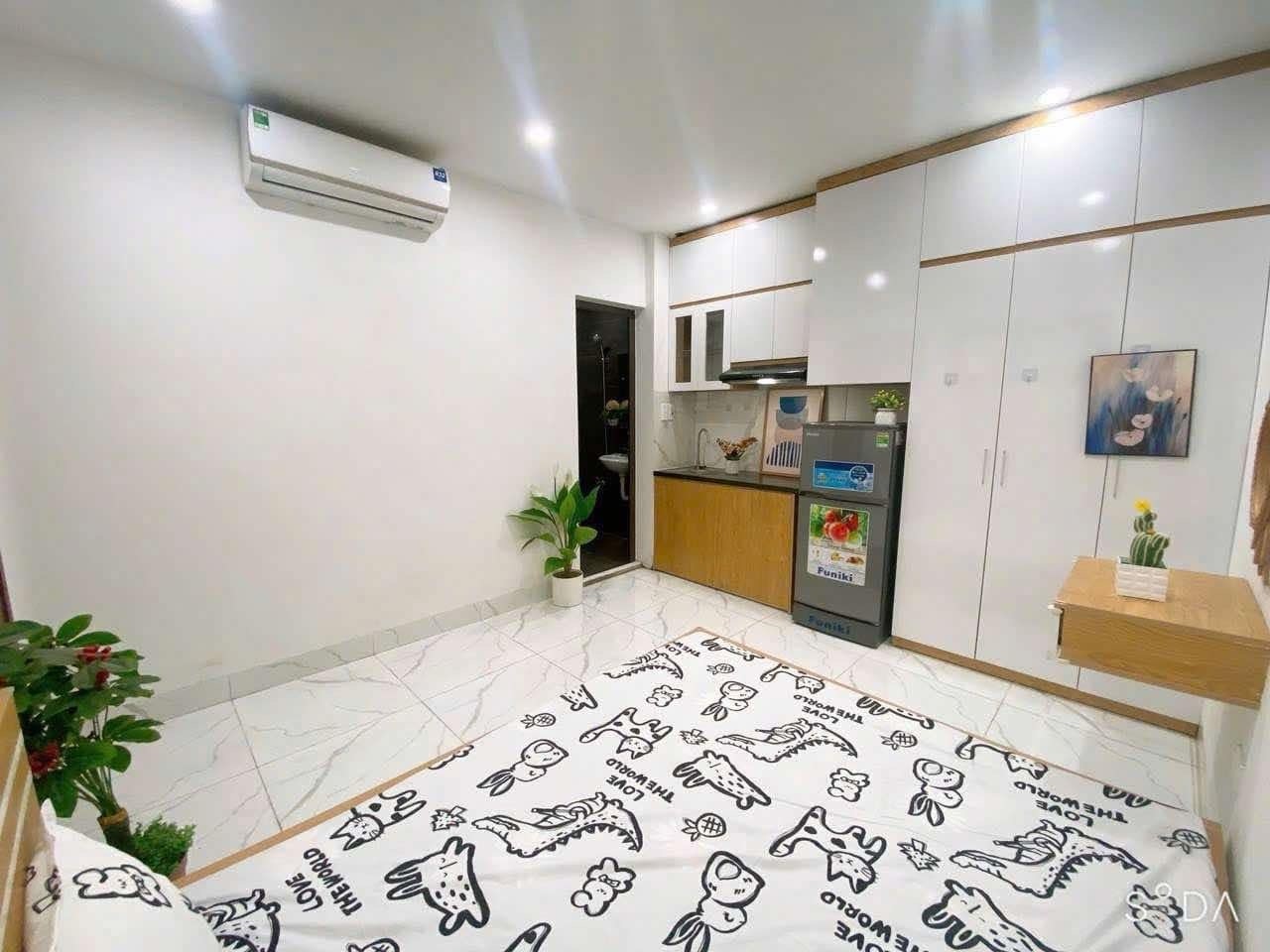 Phòng trọ Studio 22m2 tại Friends Team Đồng Me - Nam Từ Liêm  - Phòng ngủ
