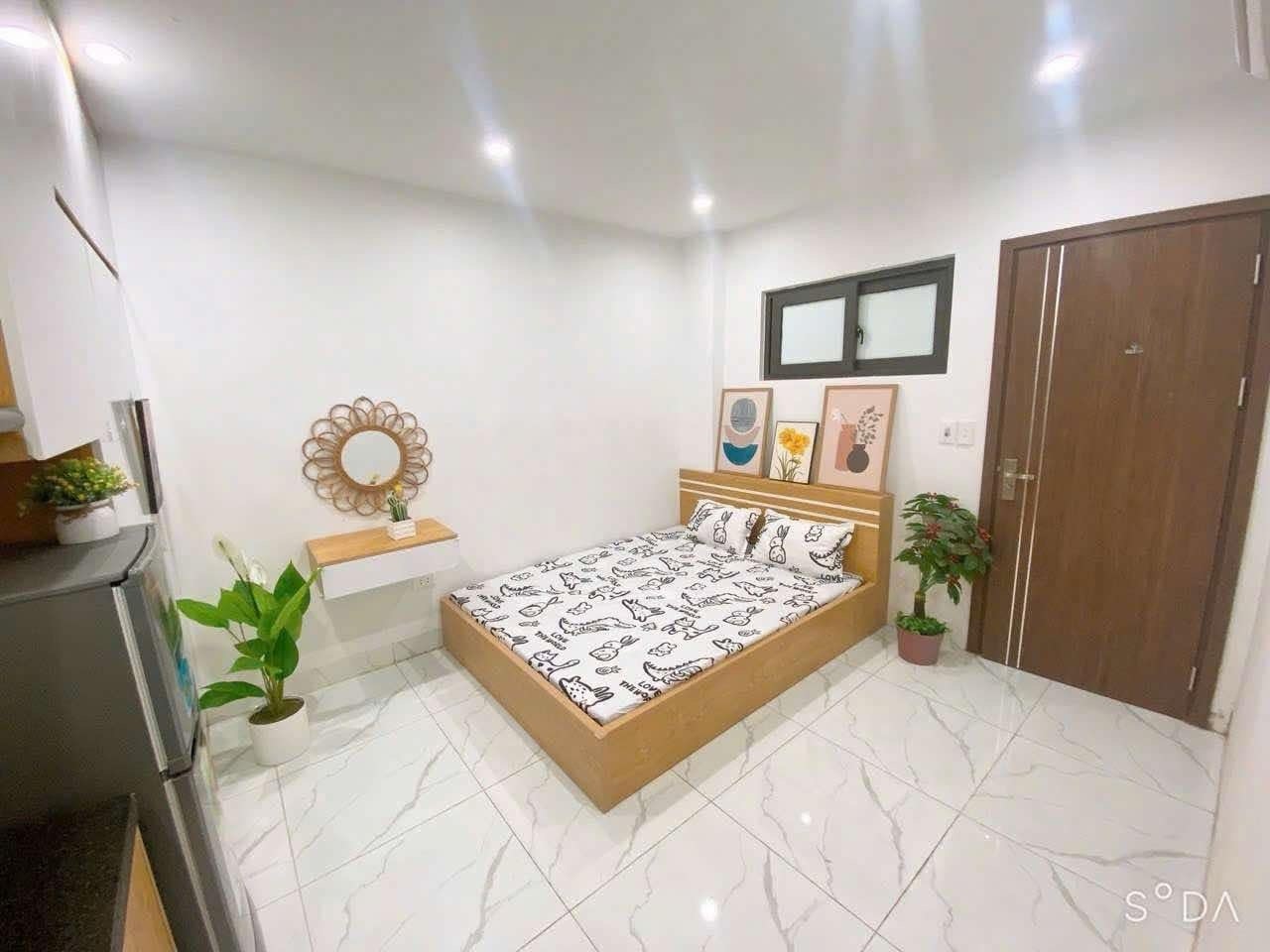 Phòng trọ Studio 22m2 tại Friends Team Đồng Me - Nam Từ Liêm  - Phòng ngủ