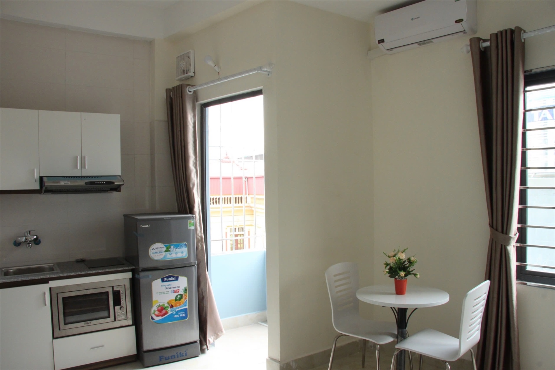 Phòng trọ Studio 30m2 tại Friends Team Mễ Trì Hạ - Nam Từ Liêm - Phòng bếp