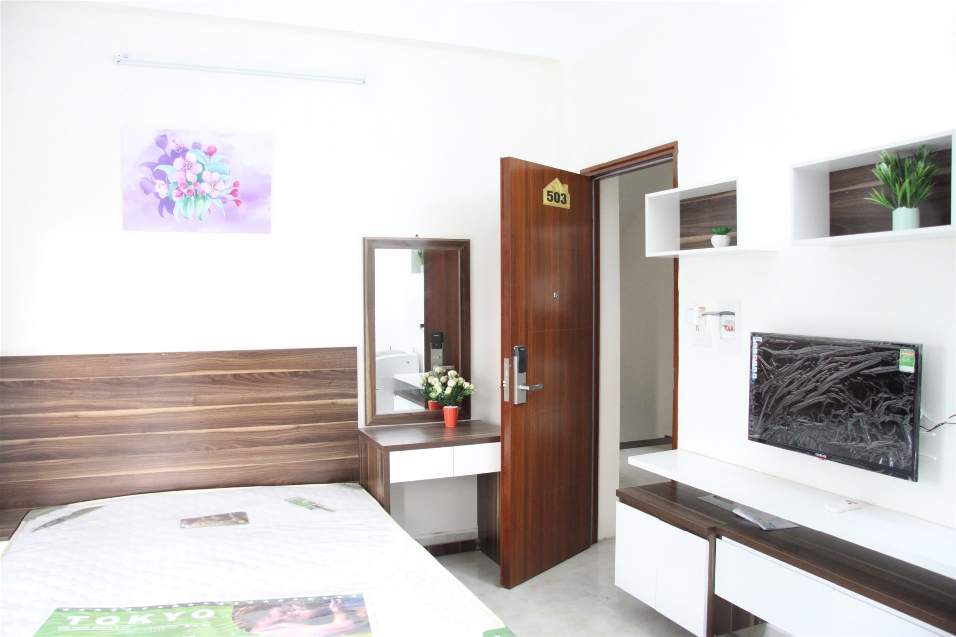 Phòng trọ Studio 30m2 tại Friends Team Mễ Trì Hạ - Nam Từ Liêm - Phòng ngủ