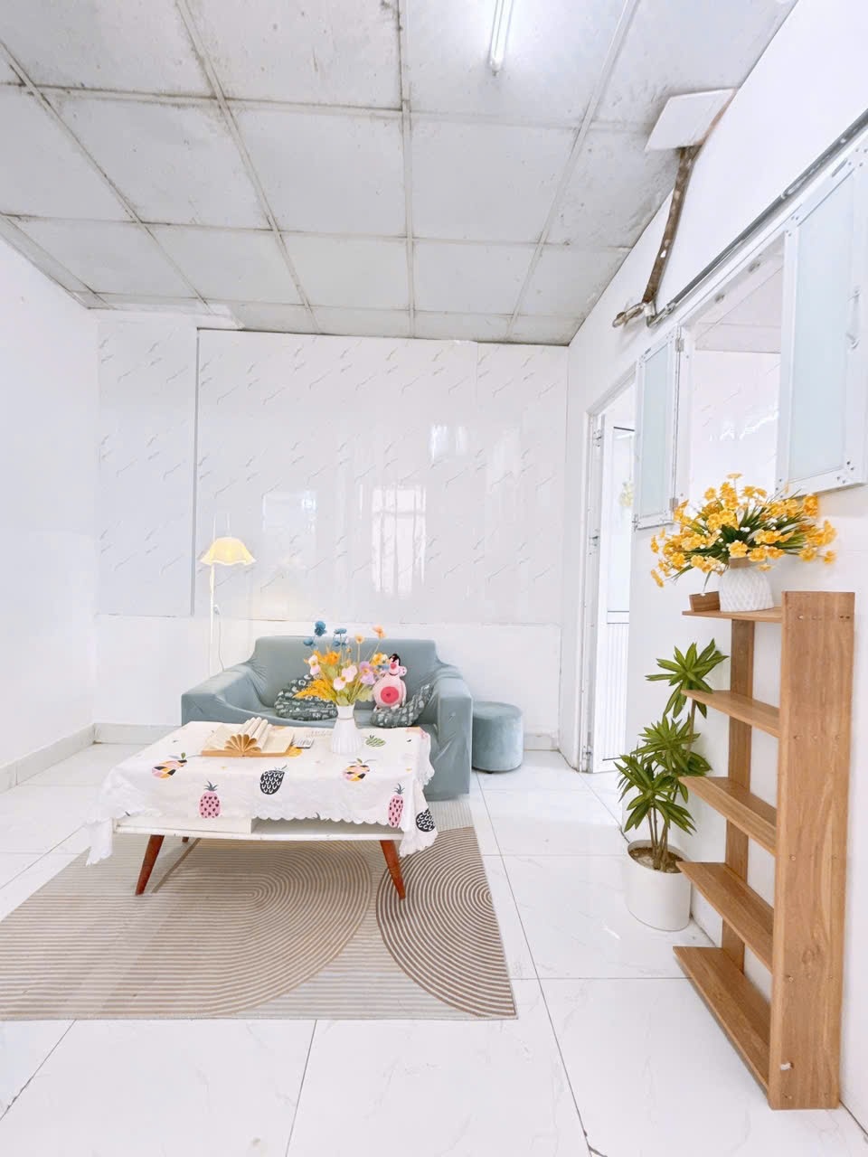 Phòng trọ 2 Phòng ngủ 40m2 tại HappyHomes 4 Doãn Kế Thiện - Cầu Giấy  - Phòng khách