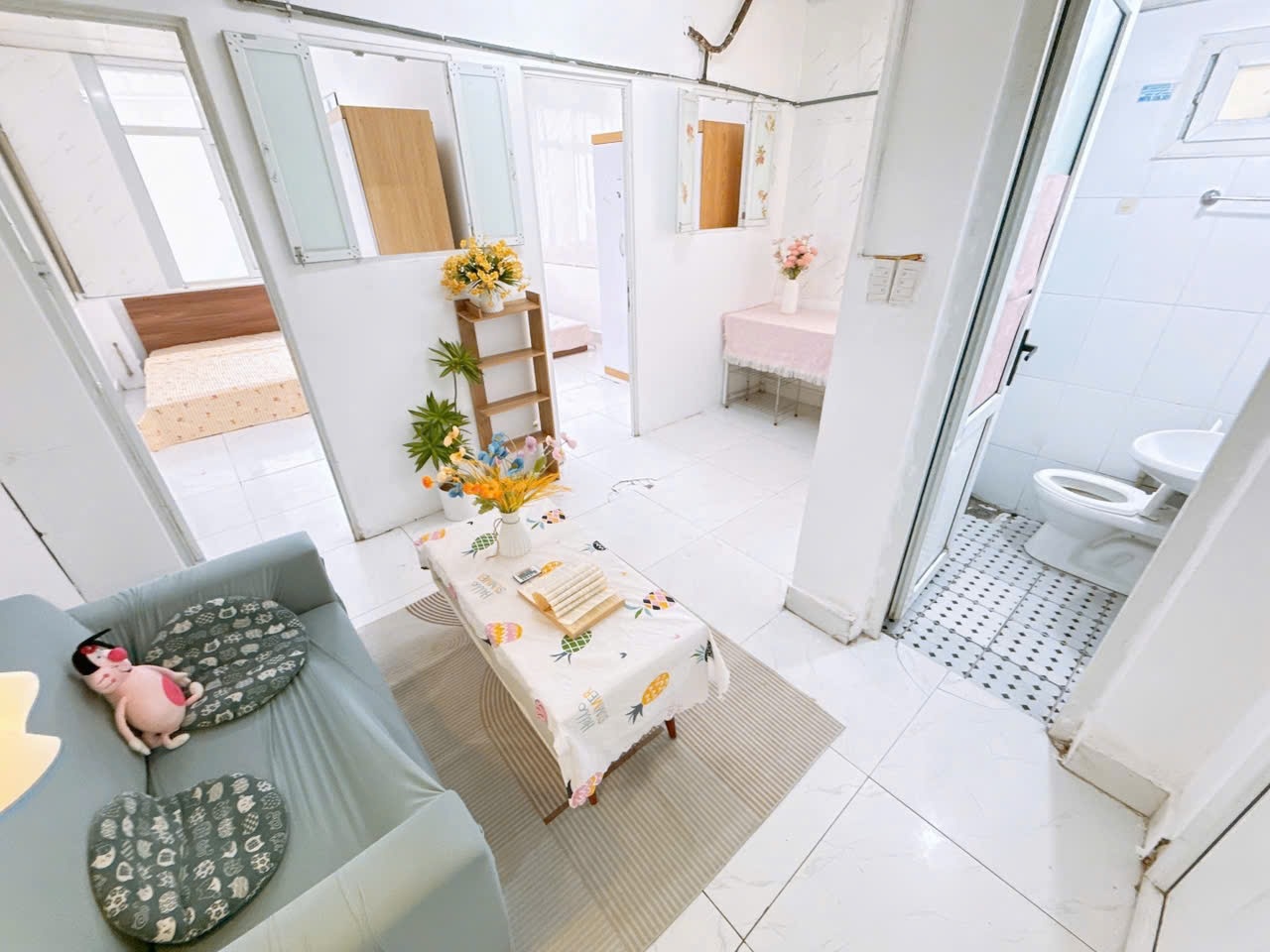Phòng trọ 2 Phòng ngủ 40m2 tại HappyHomes 4 Doãn Kế Thiện - Cầu Giấy  - Phòng khách