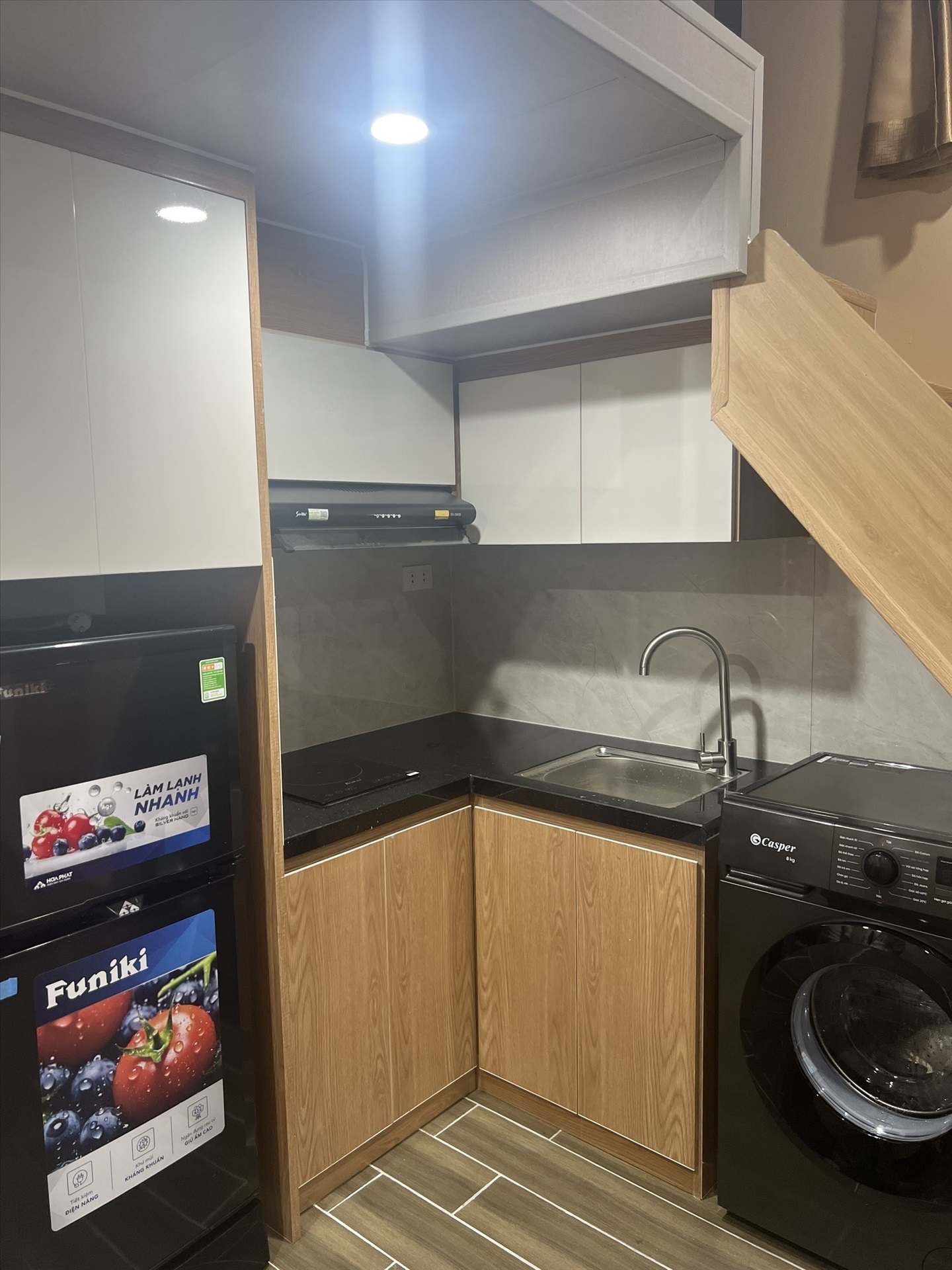 Phòng trọ Duplex 20m2 tại GENZ Home Kiều Mai - Bắc Từ Liêm - Phòng bếp