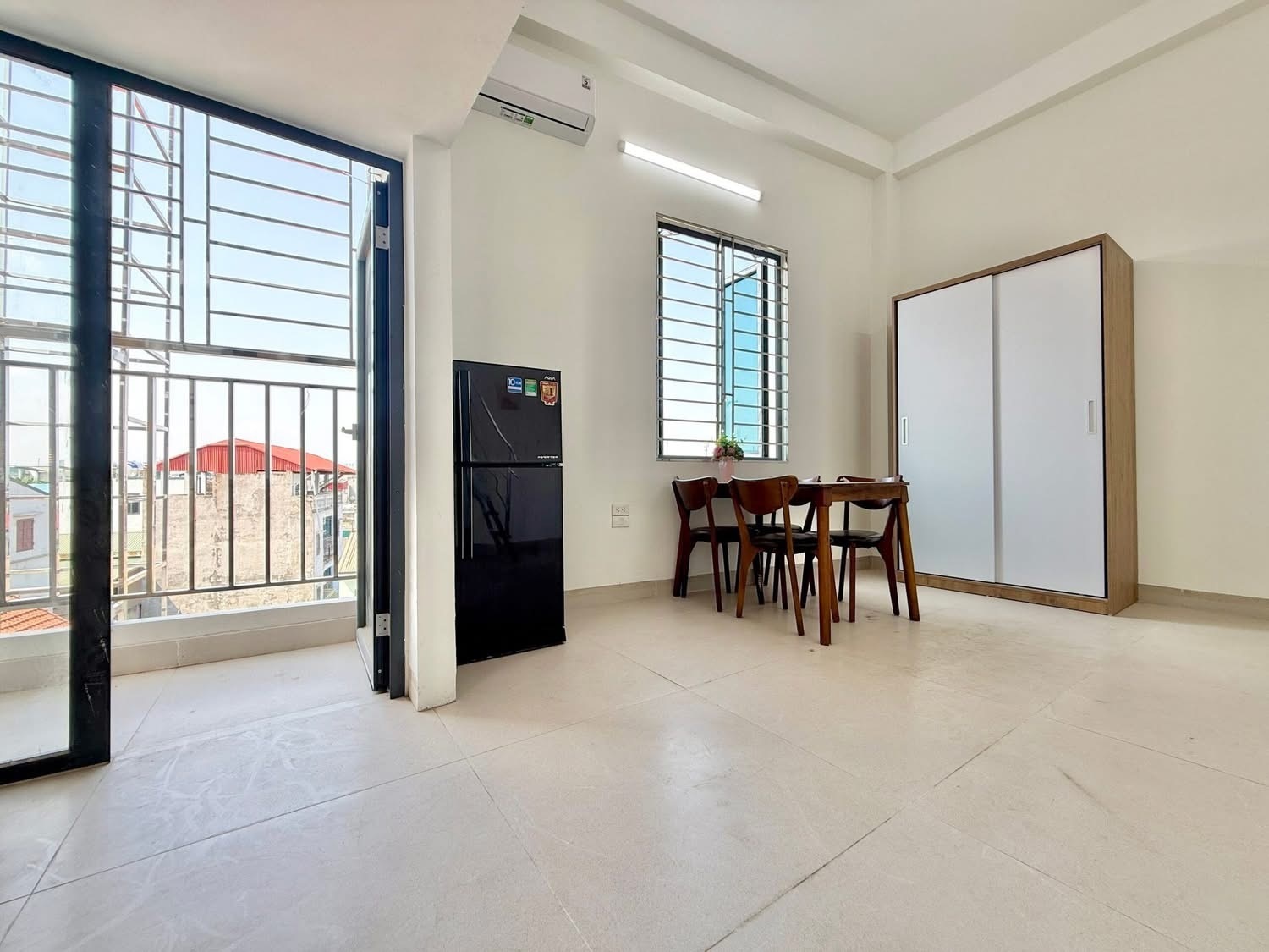 Phòng trọ Studio 30m2 tại VNFI House Tây Mỗ - Nam Từ Liêm - Phòng khách