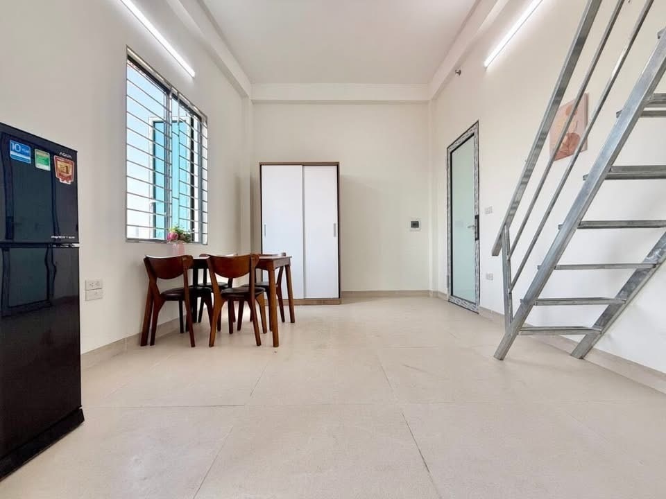 Phòng trọ Studio 30m2 tại VNFI House Tây Mỗ - Nam Từ Liêm - Phòng khách