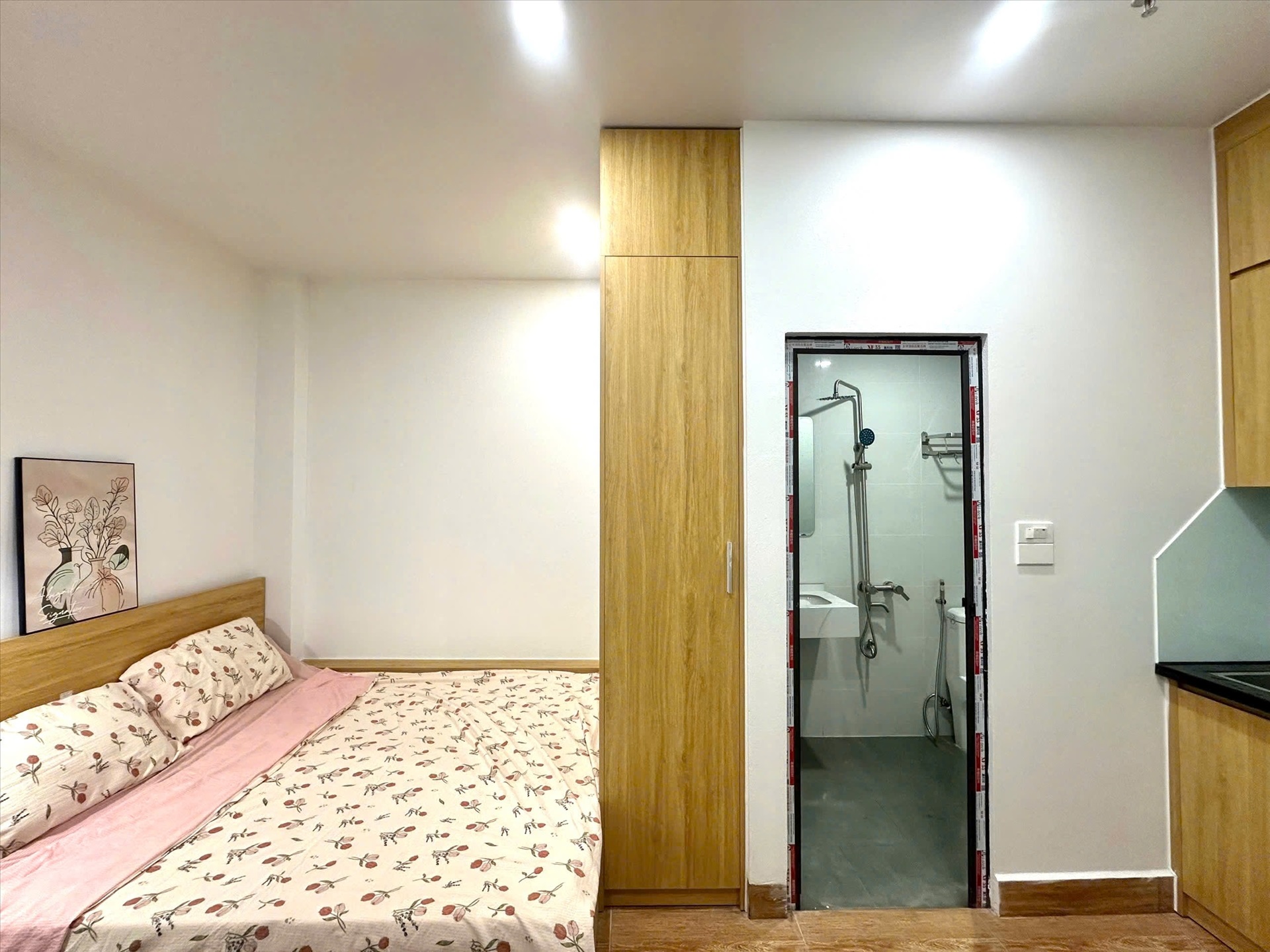 Phòng trọ Studio 25m2 tại Timehouse 7 Mỹ Đình - Nam Từ Liêm - Phòng ngủ