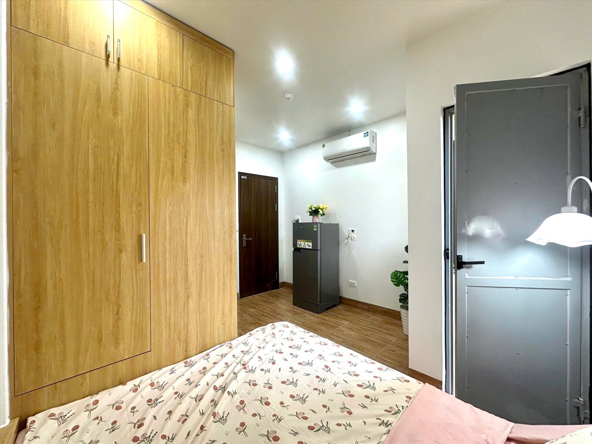 Phòng trọ Studio 25m2 tại Timehouse 7 Mỹ Đình - Nam Từ Liêm - Phòng ngủ