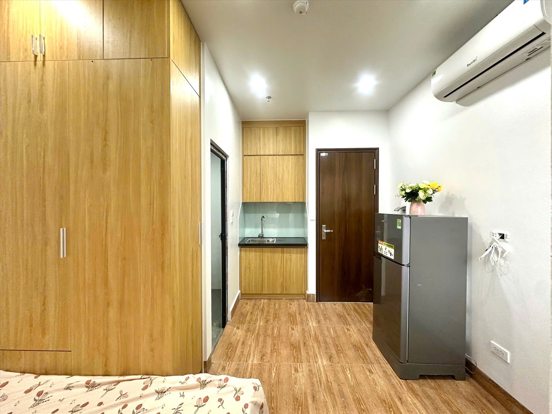 Phòng trọ Studio 25m2 tại Timehouse 7 Mỹ Đình - Nam Từ Liêm - Phòng bếp