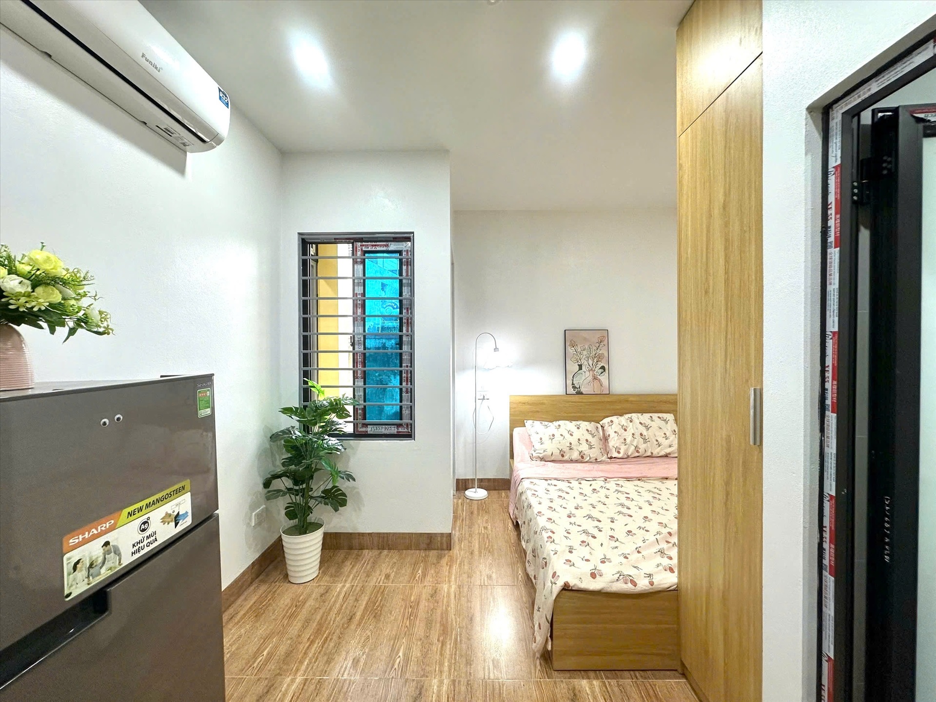 Phòng trọ Studio 25m2 tại Timehouse 7 Mỹ Đình - Nam Từ Liêm - Phòng ngủ