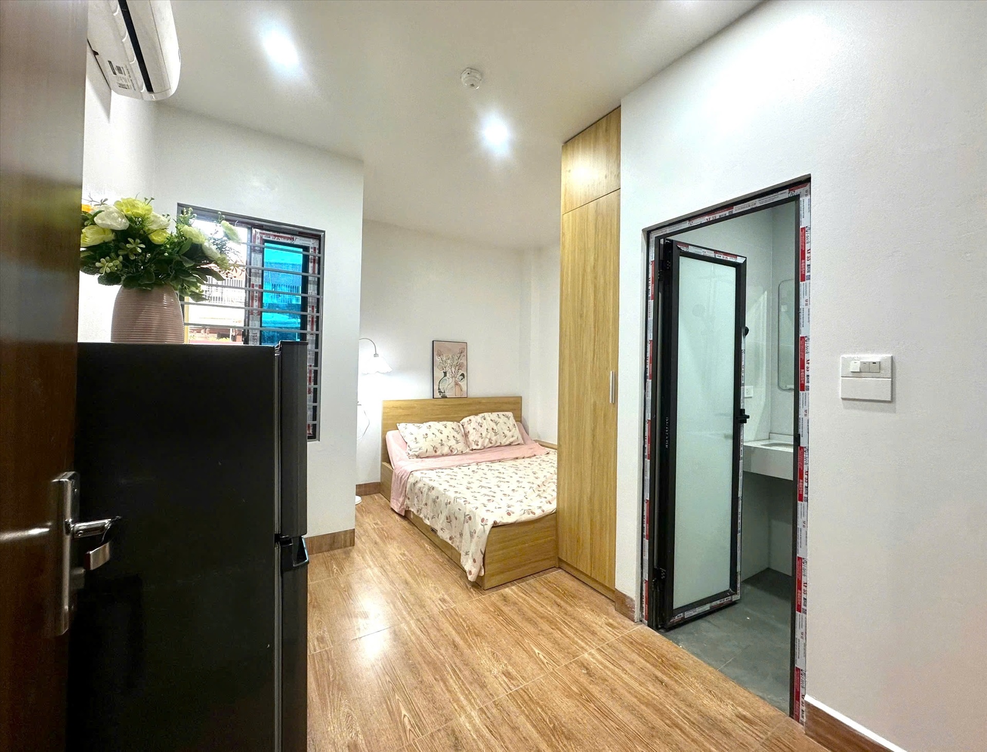 Phòng trọ Studio 25m2 tại Timehouse 7 Mỹ Đình - Nam Từ Liêm - Phòng ngủ