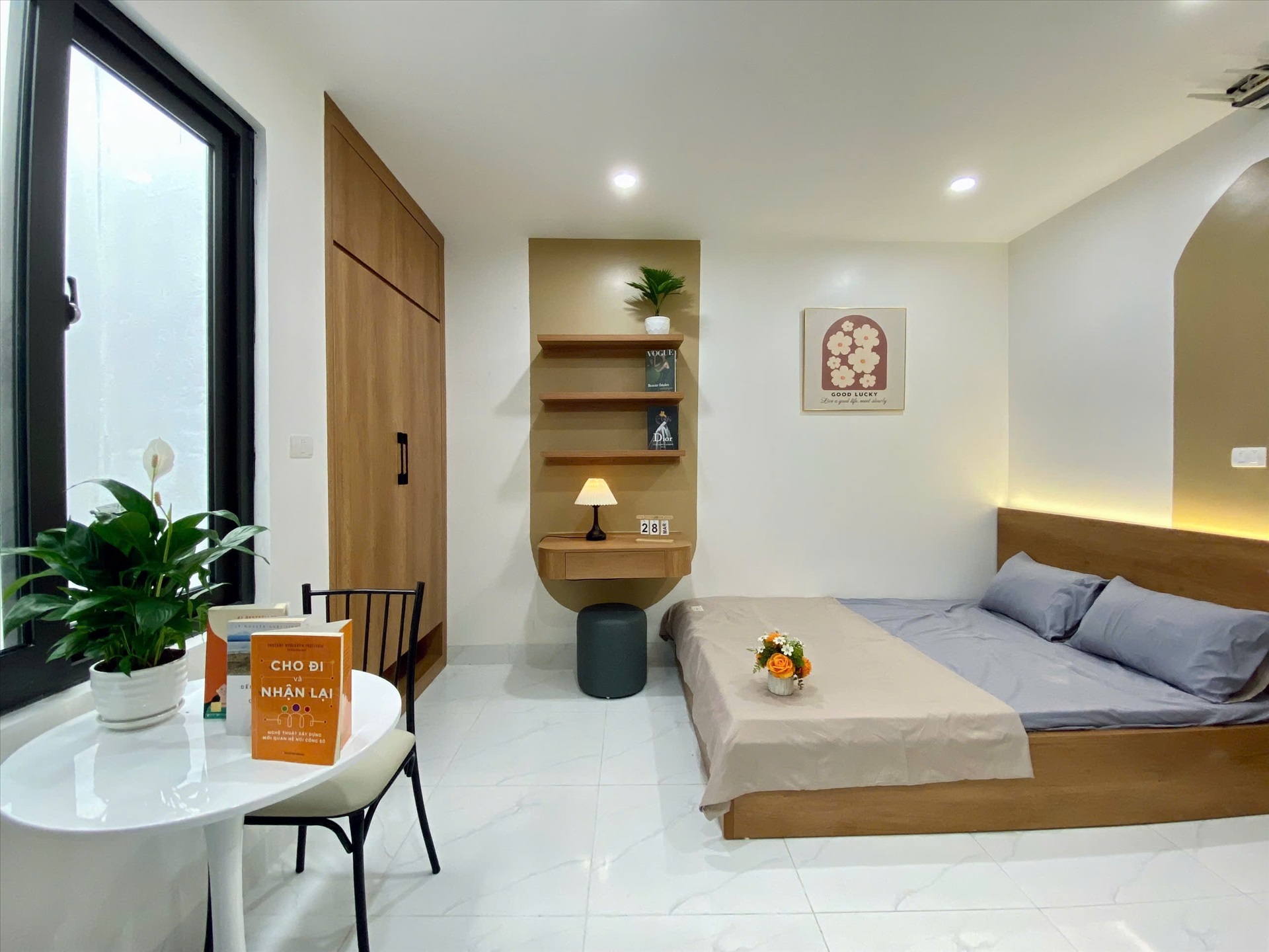Phòng trọ Studio 20m2 tại Suha Home Giáp Bát - Hoàng Mai - Phòng ngủ