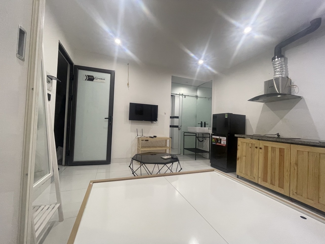 Phòng trọ Studio 25m2 tại CTC Home Hoàng Ngân - Thanh Xuân - Phòng ngủ
