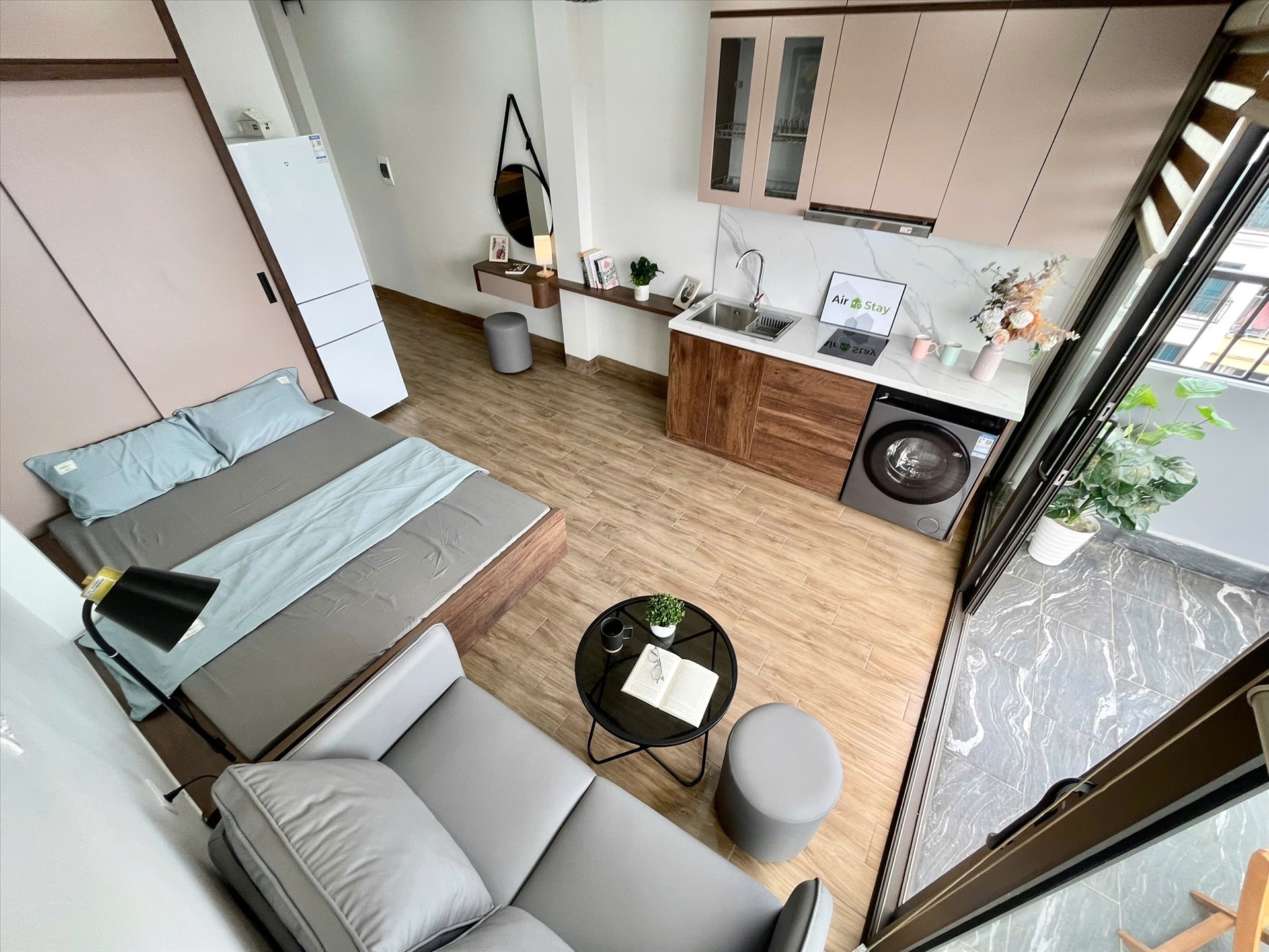Phòng trọ Studio 40m2 tại Airstay Vương Thừa Vũ - Thanh Xuân - Phòng khách