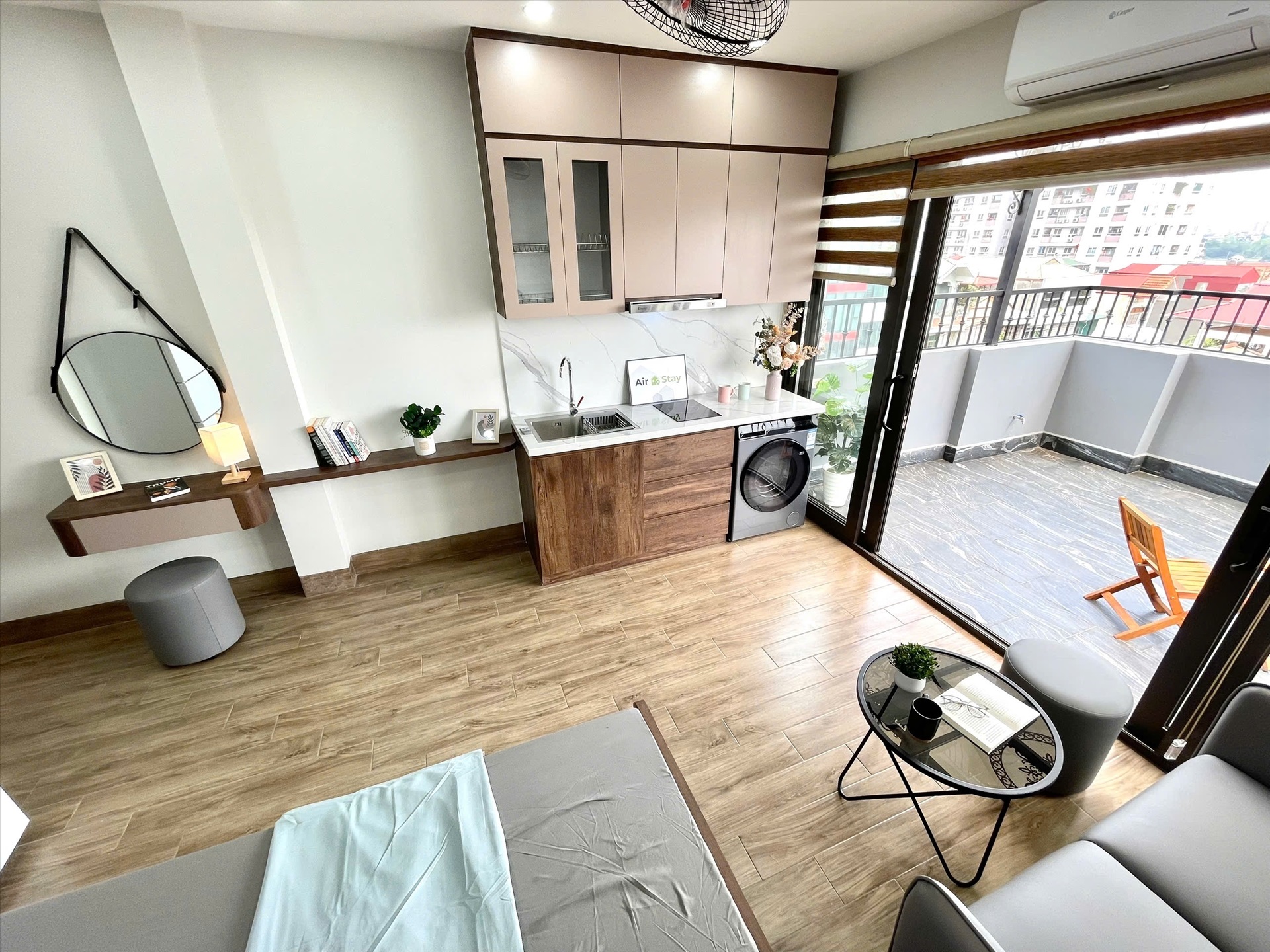 Phòng trọ Studio 40m2 tại Airstay Vương Thừa Vũ - Thanh Xuân - Phòng bếp