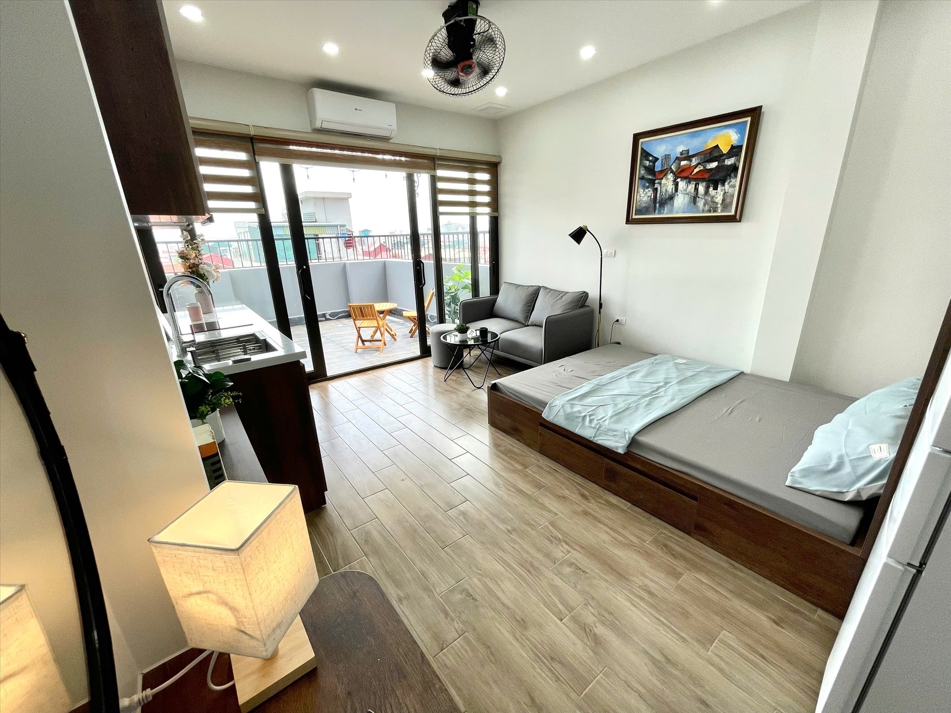 Phòng trọ Studio 40m2 tại Airstay Vương Thừa Vũ - Thanh Xuân - Phòng ngủ