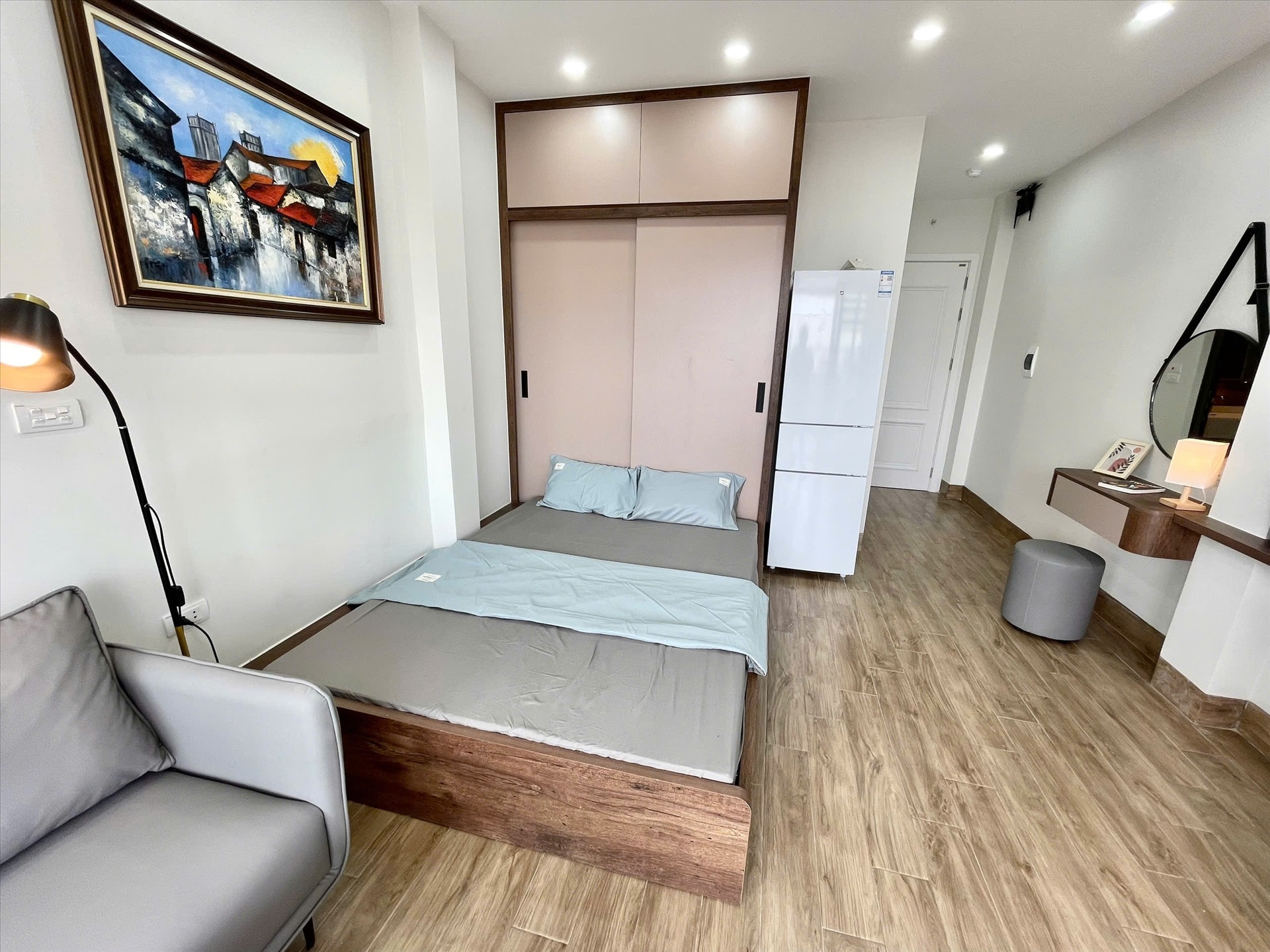 Phòng trọ Studio 40m2 tại Airstay Vương Thừa Vũ - Thanh Xuân - Phòng ngủ