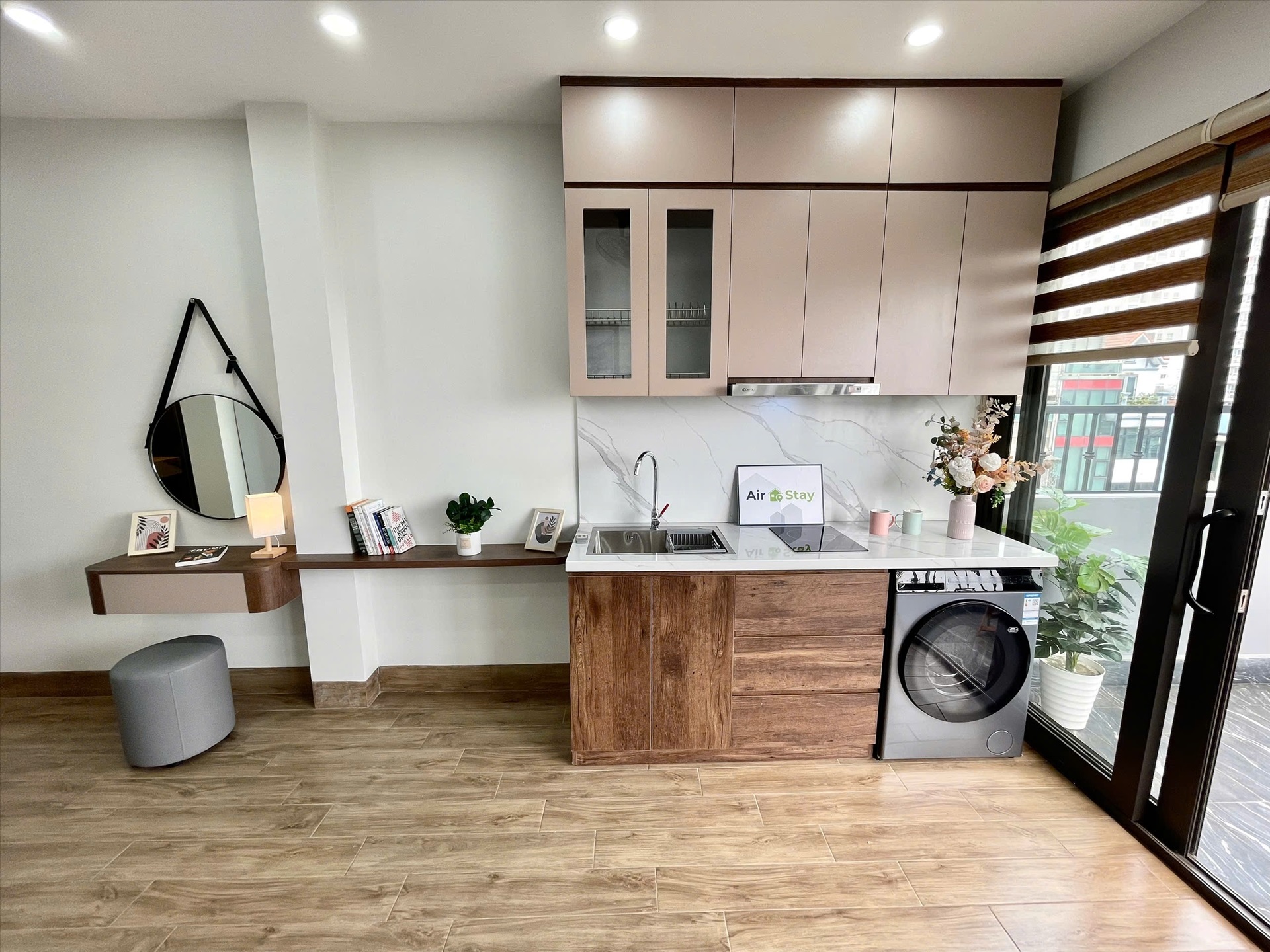 Phòng trọ Studio 40m2 tại Airstay Vương Thừa Vũ - Thanh Xuân - Phòng bếp