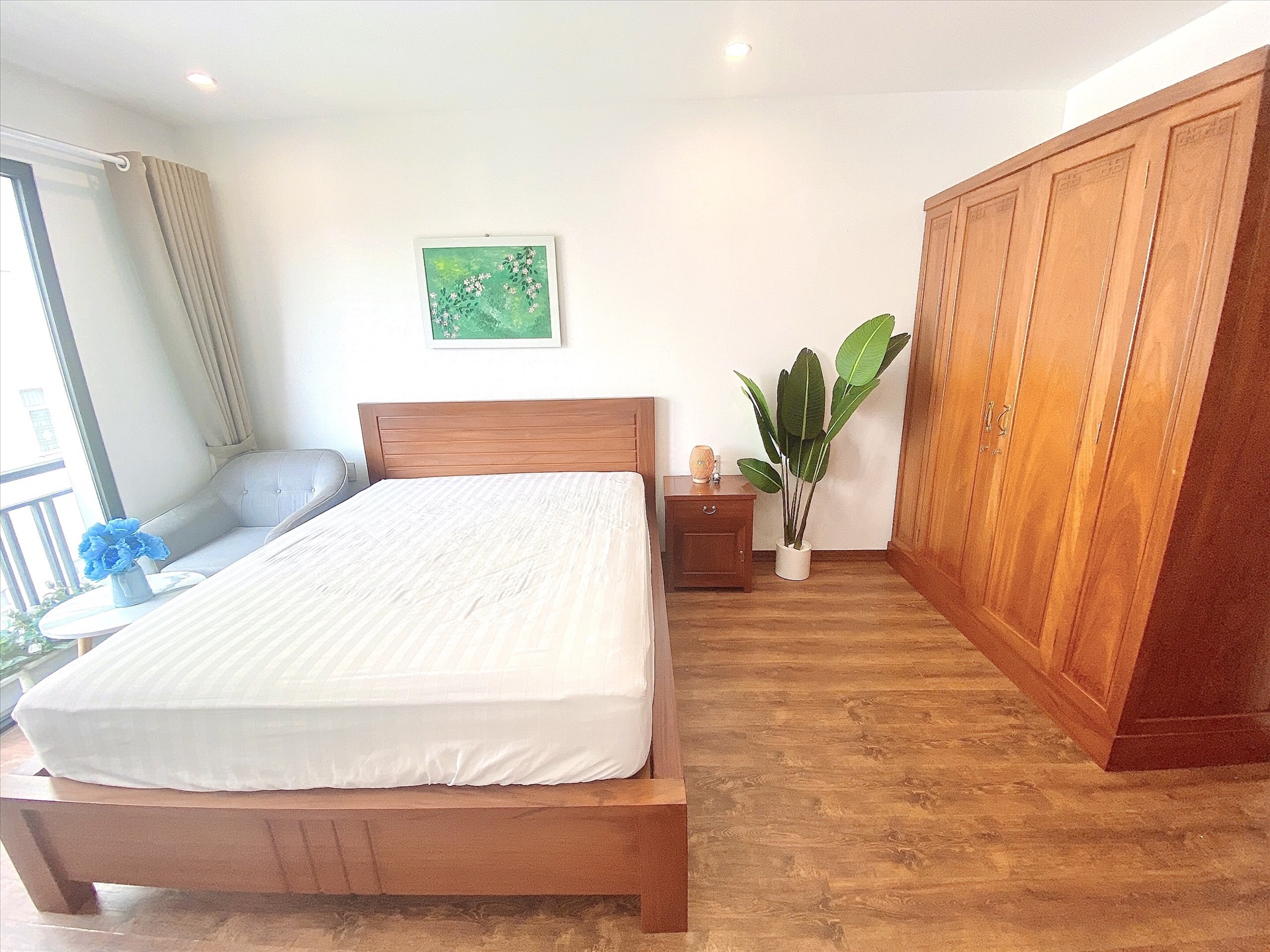 Phòng trọ Studio 25m2 tại Blue Homes Phan Đình Phùng - Ba Đình - Phòng ngủ