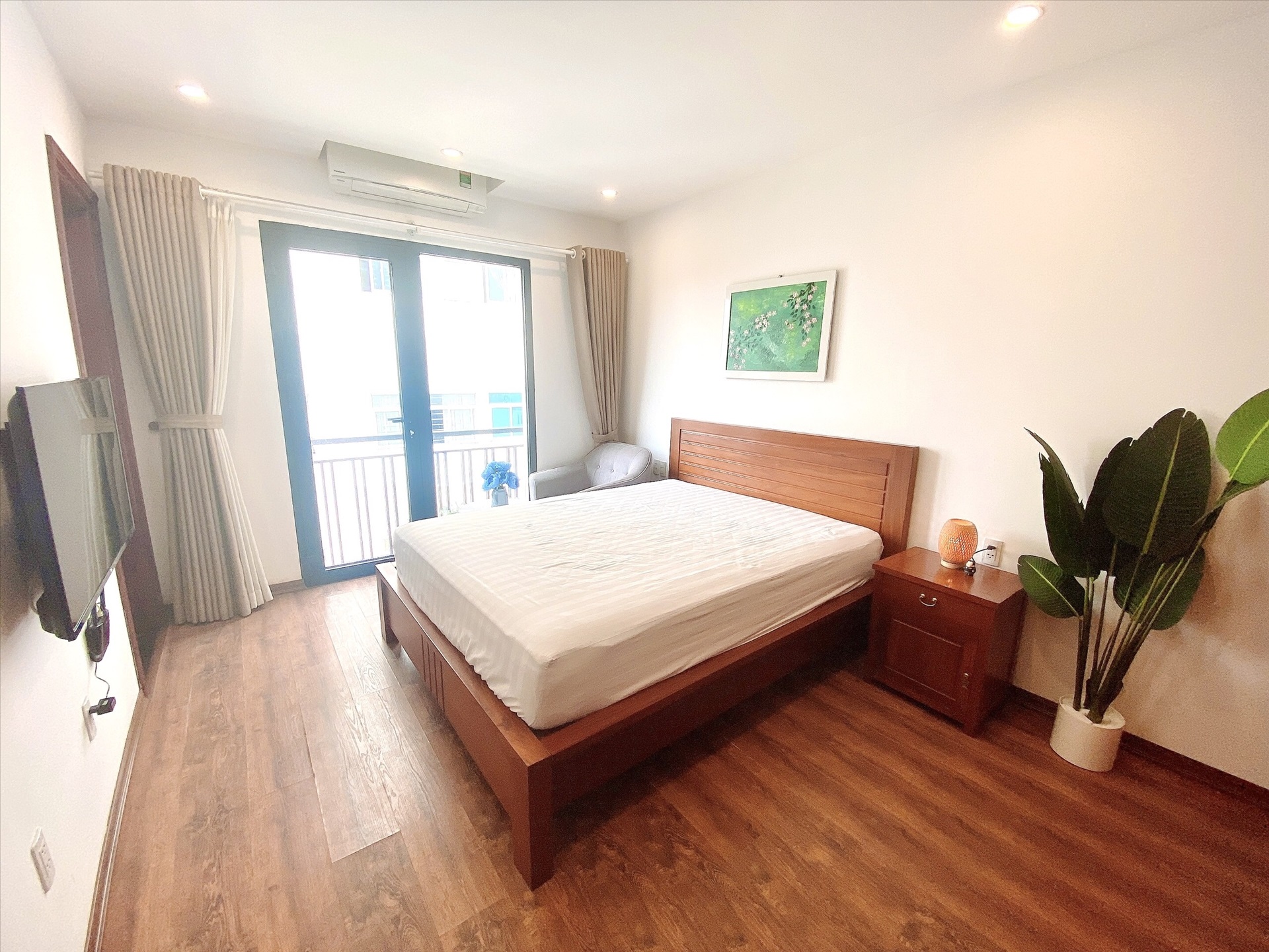 Phòng trọ Studio 25m2 tại Blue Homes Phan Đình Phùng - Ba Đình - Phòng ngủ
