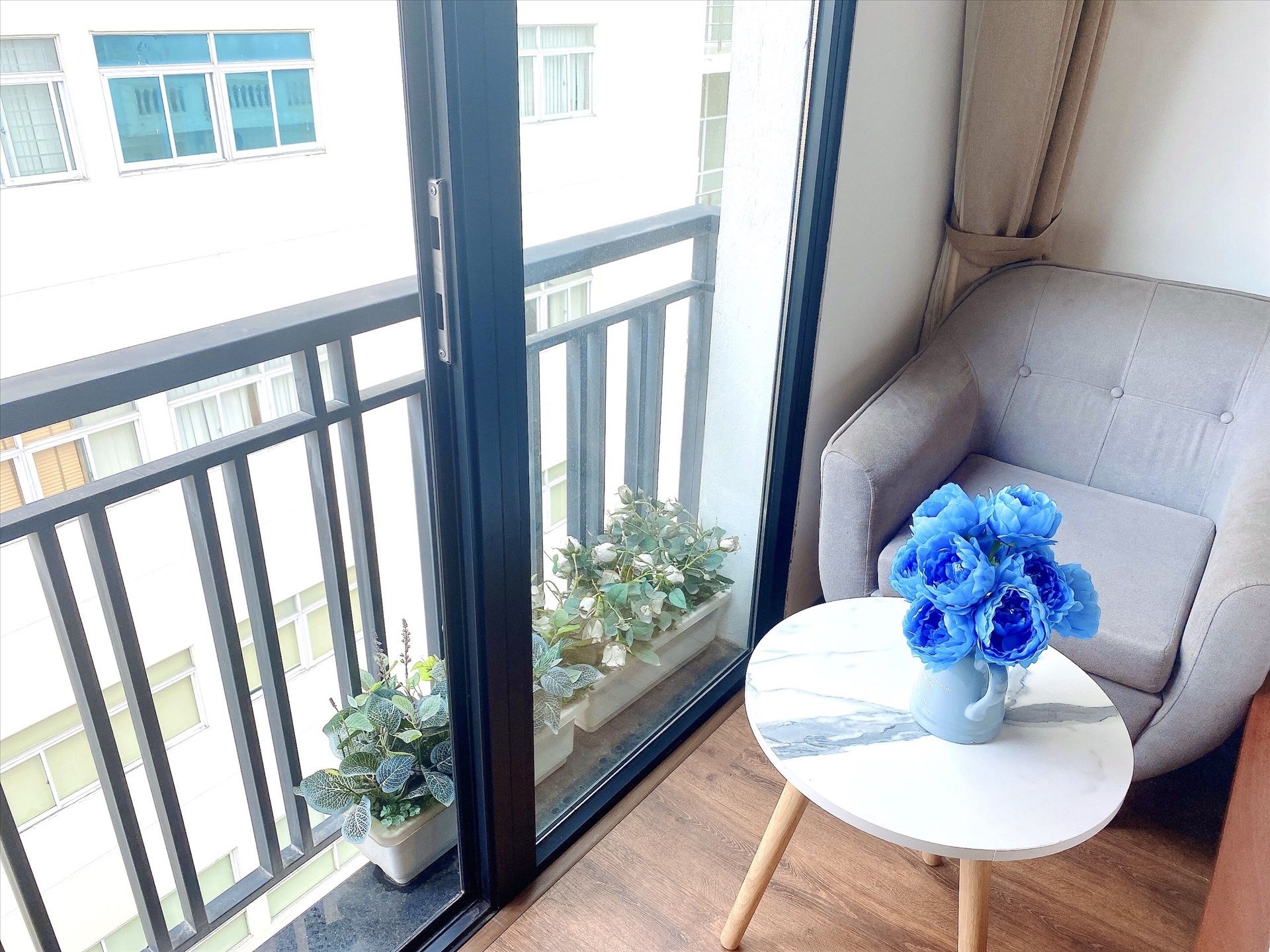 Phòng trọ Studio 25m2 tại Blue Homes Phan Đình Phùng - Ba Đình - Phòng khách