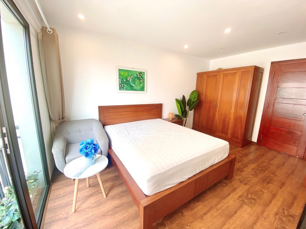 Phòng trọ Studio 25m2 tại Blue Homes Phan Đình Phùng - Ba Đình - Phòng ngủ