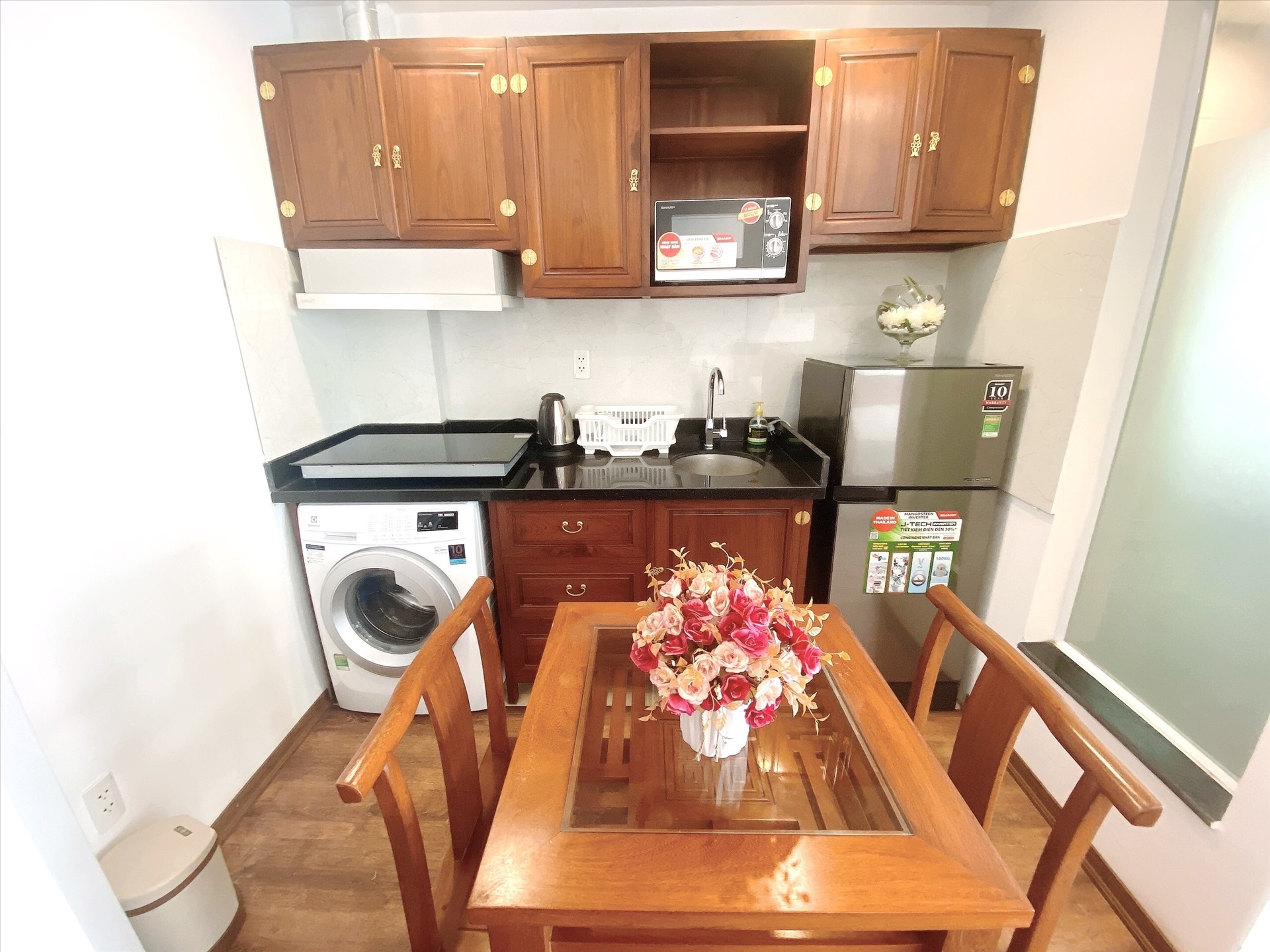 Phòng trọ Studio 25m2 tại Blue Homes Phan Đình Phùng - Ba Đình - Phòng bếp
