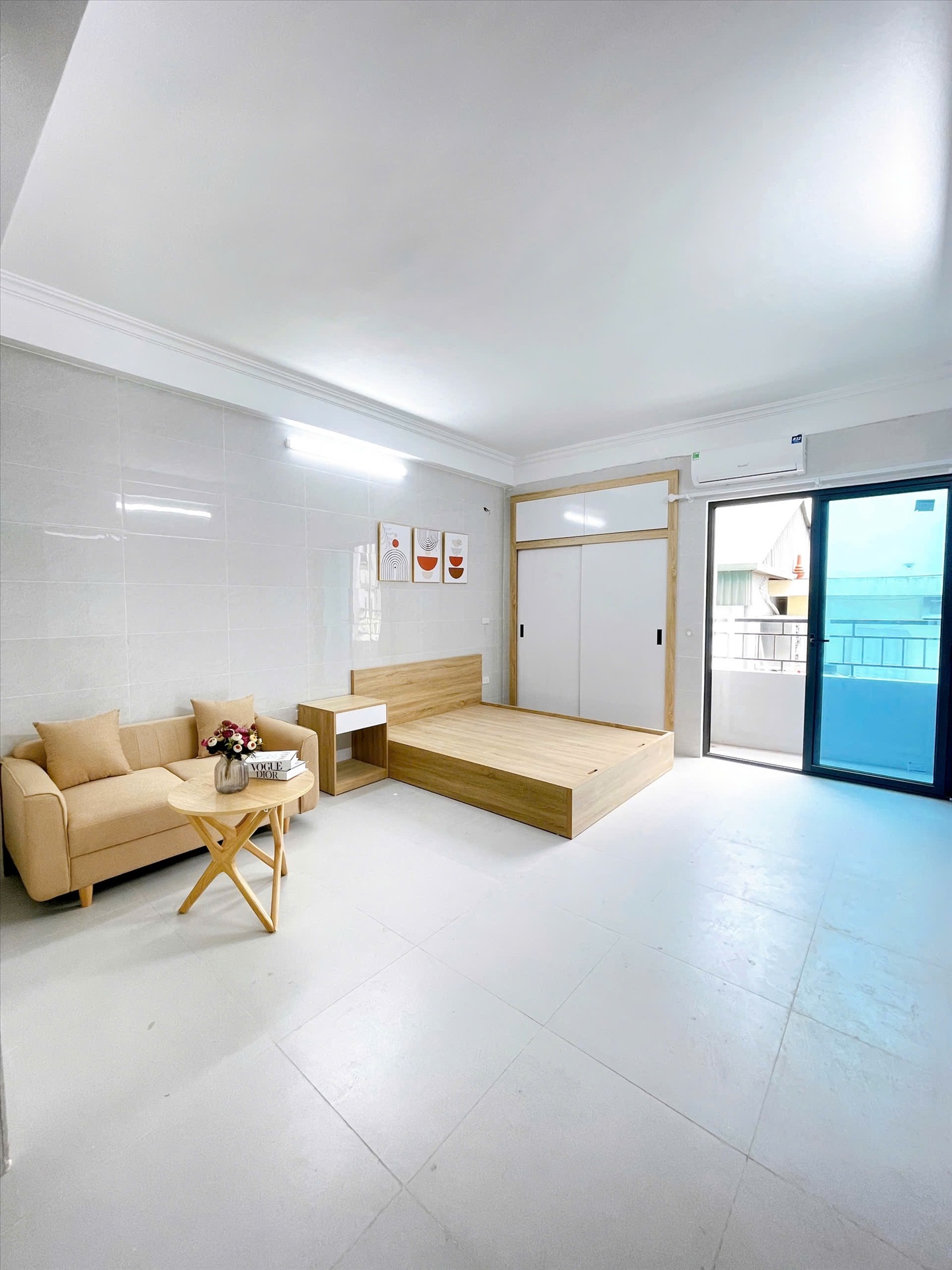 Phòng trọ Studio 32m2 tại CH Home Mỹ Đình - Nam Từ Liêm - Phòng ngủ