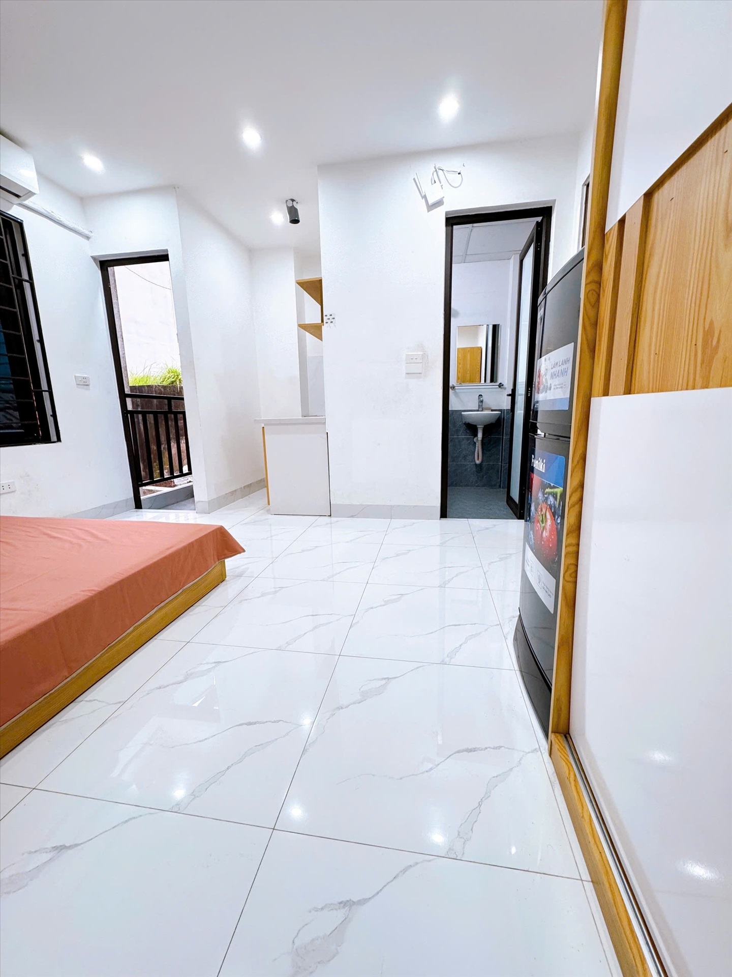 Phòng trọ Studio 22m2 tại CH Home Phú Mỹ - Nam Từ Liêm - Phòng ngủ