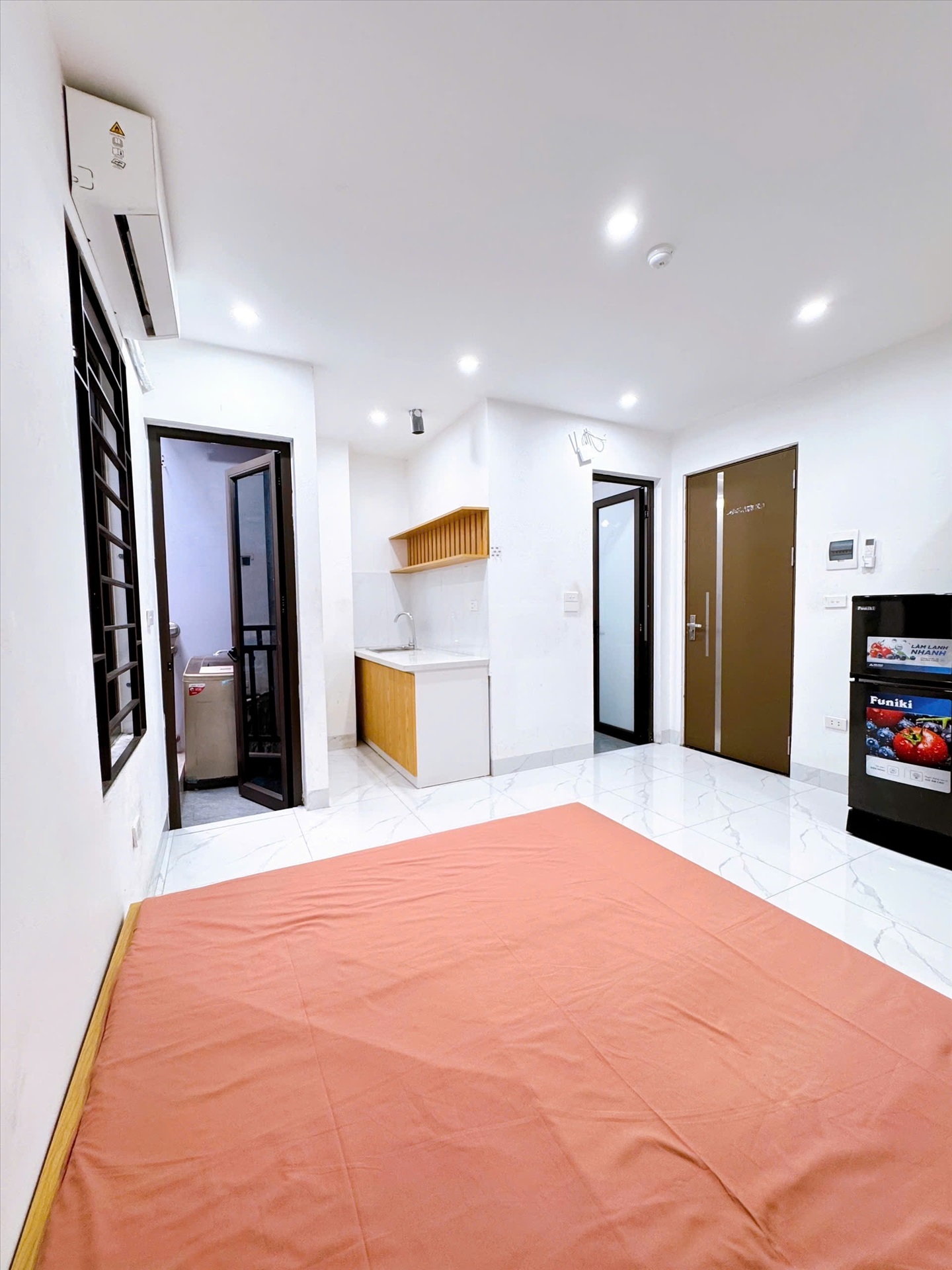 Phòng trọ Studio 22m2 tại CH Home Phú Mỹ - Nam Từ Liêm - Phòng ngủ