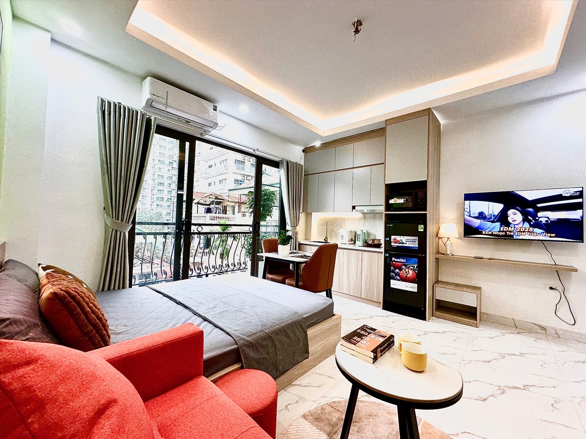 Phòng trọ Studio 30m2 tại Blue Homes Thụy Khuê - Tây Hồ - Phòng ngủ