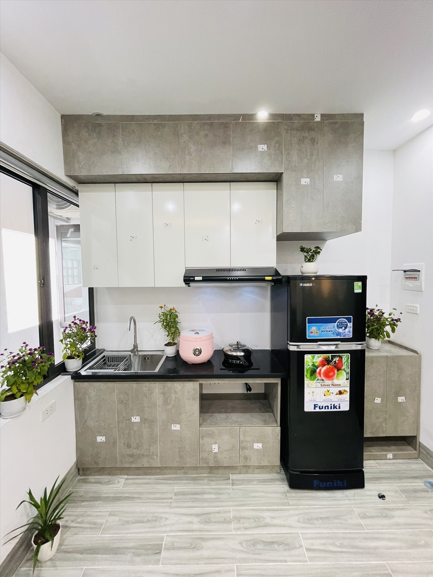 Phòng trọ Studio 34m2 tại Salahomes Nguyễn Thị Định - Cầu Giấy - Phòng bếp